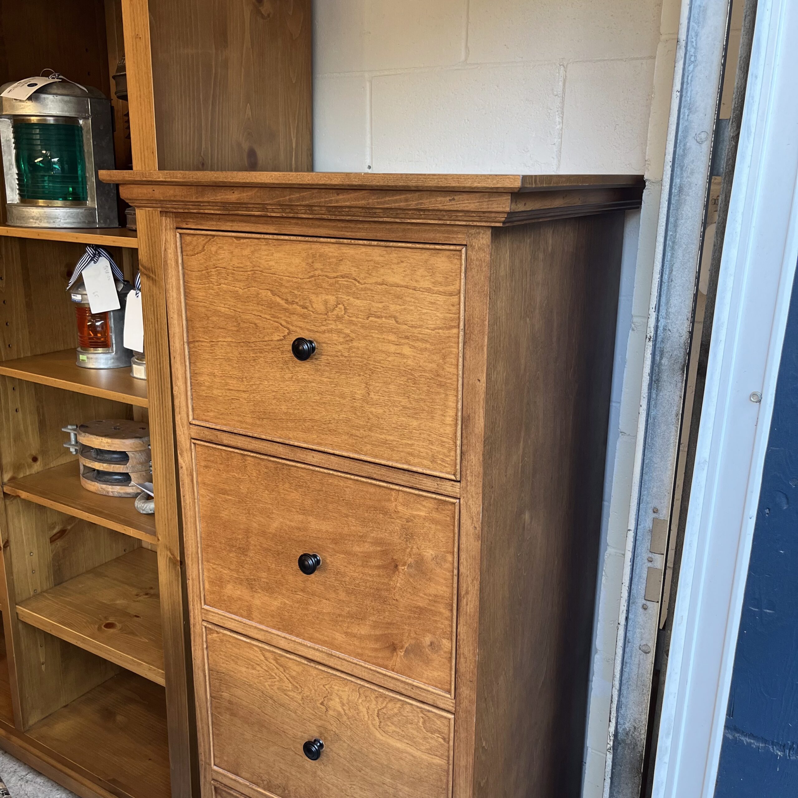 Maple 4-Drawer Filing Cabinet - Coast Consignment