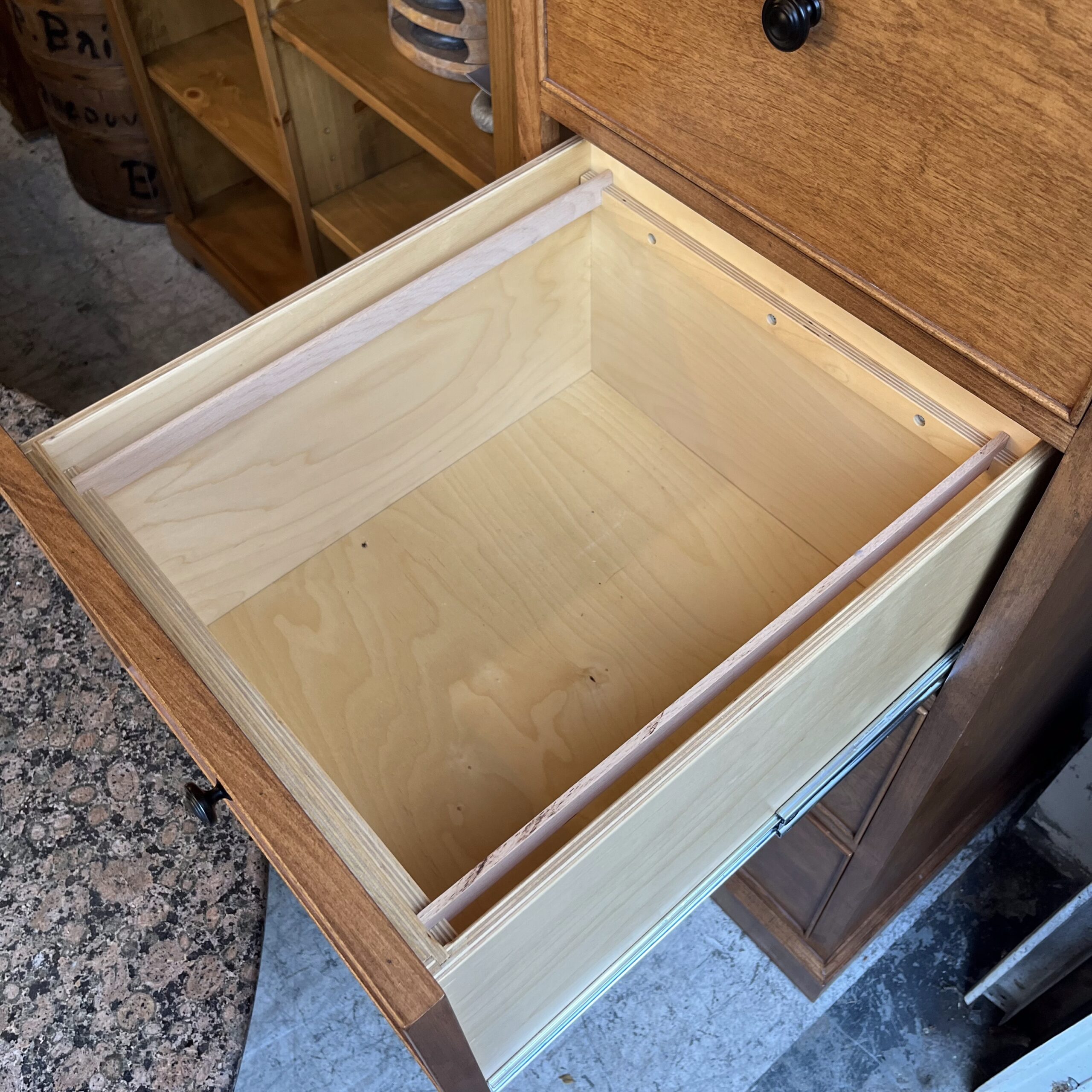 Maple 4-Drawer Filing Cabinet - Coast Consignment