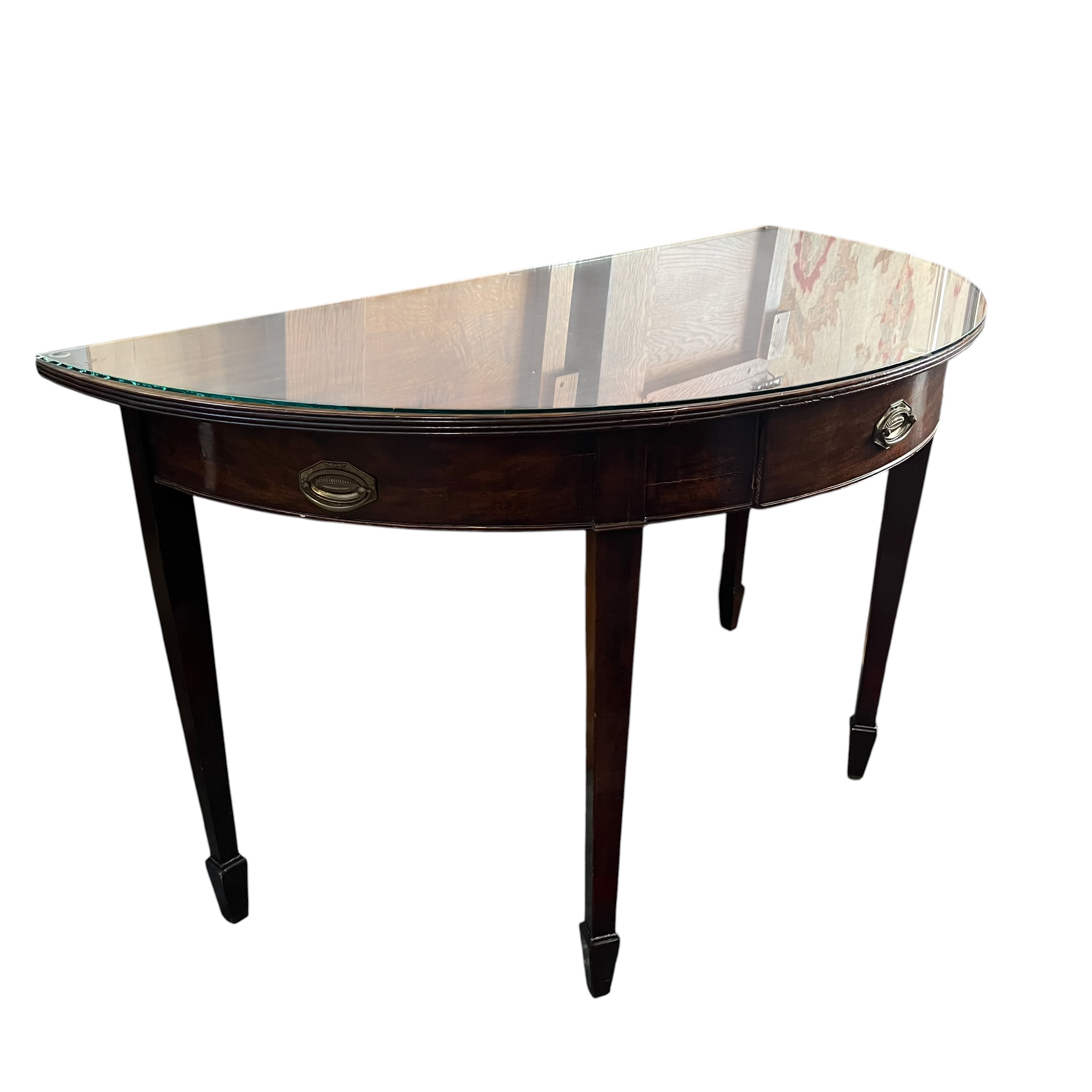 Antique Demi-Lune Console Table - Coast Consignment - image 1