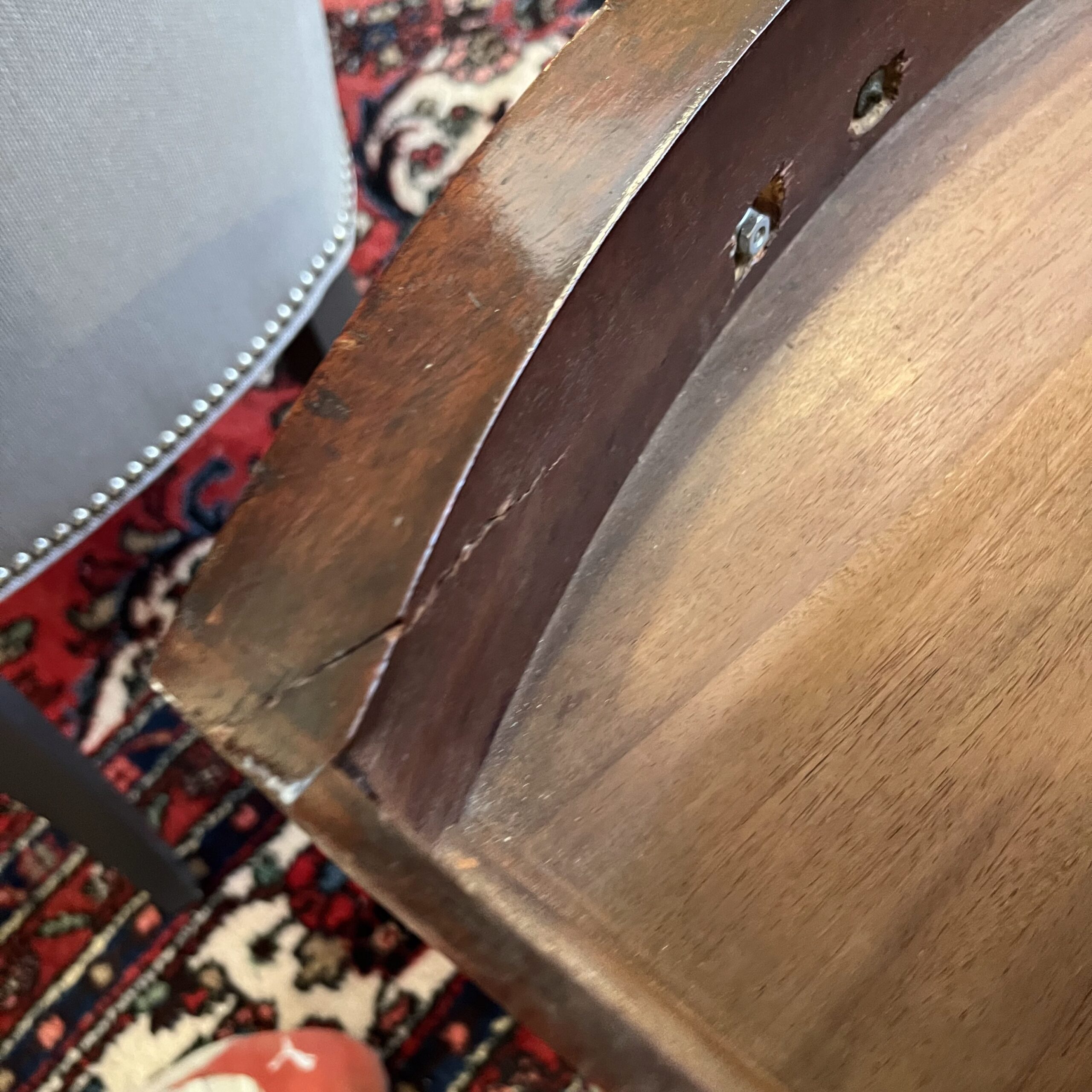 Antique Demi-Lune Console Table - Coast Consignment