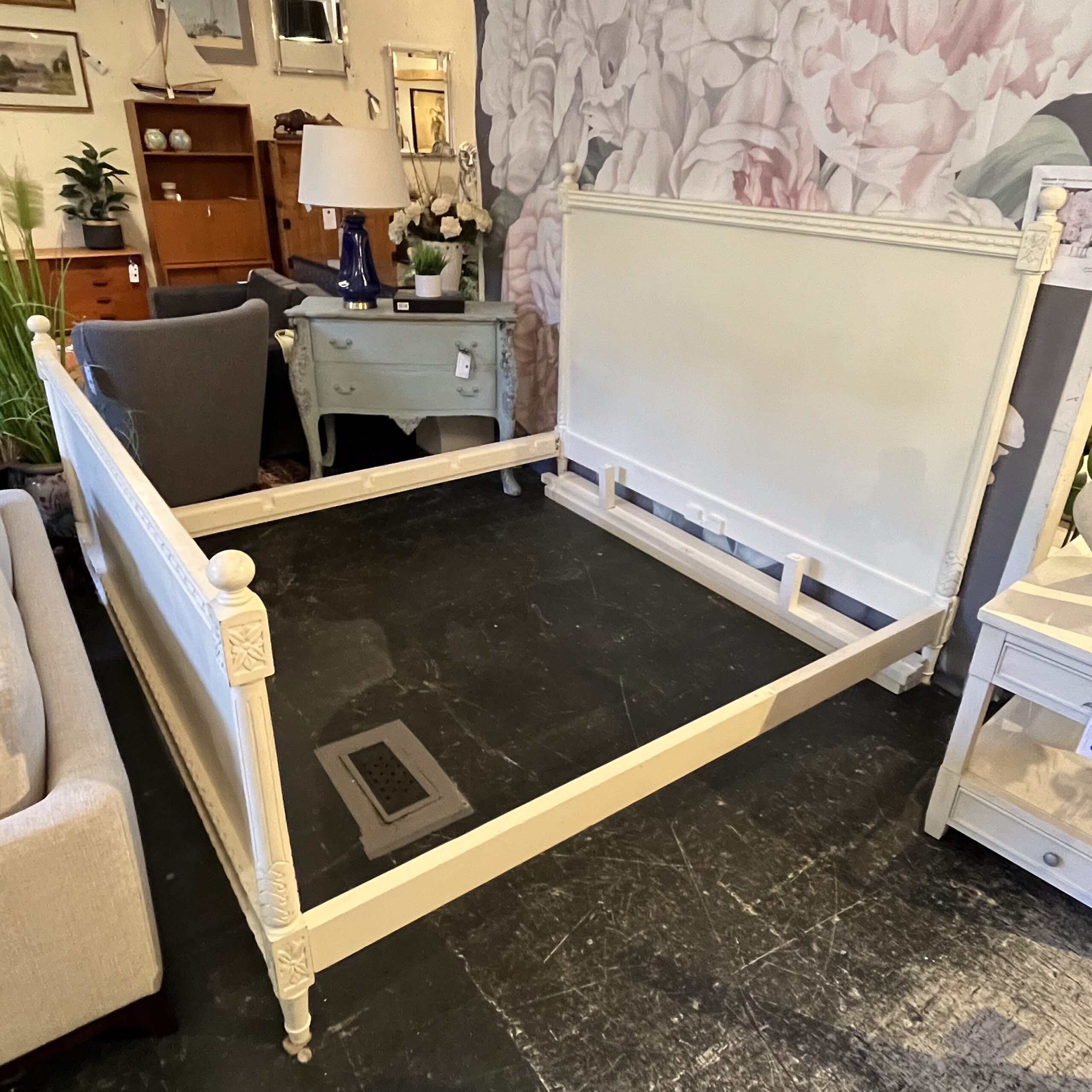 Scandinavian Style King Bed Frame - Coast Consignment