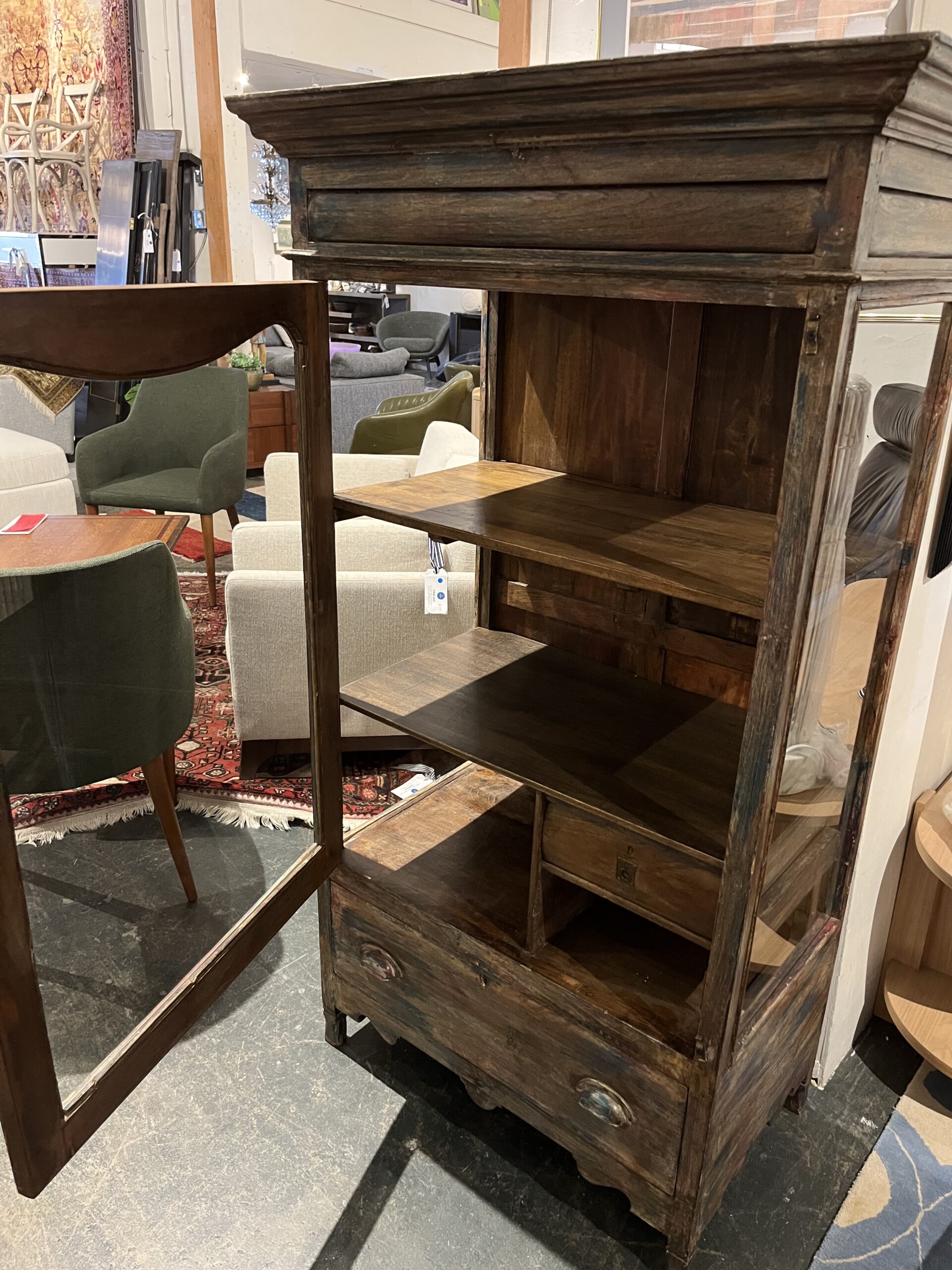 Antique Display Cabinet - Coast Consignment