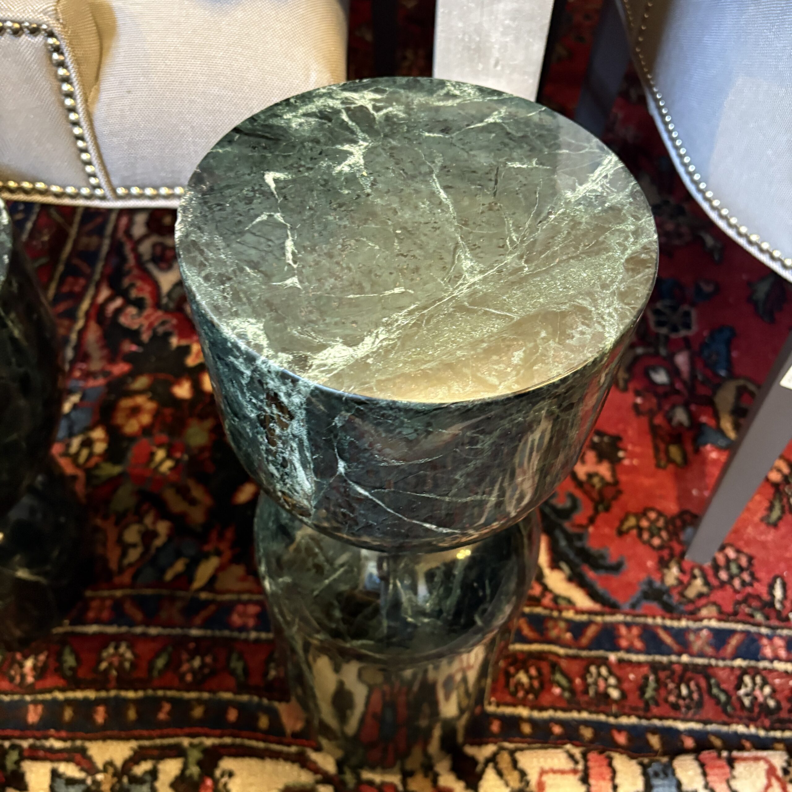 Mobital 'Apothecary' End Table in Marmo Verde