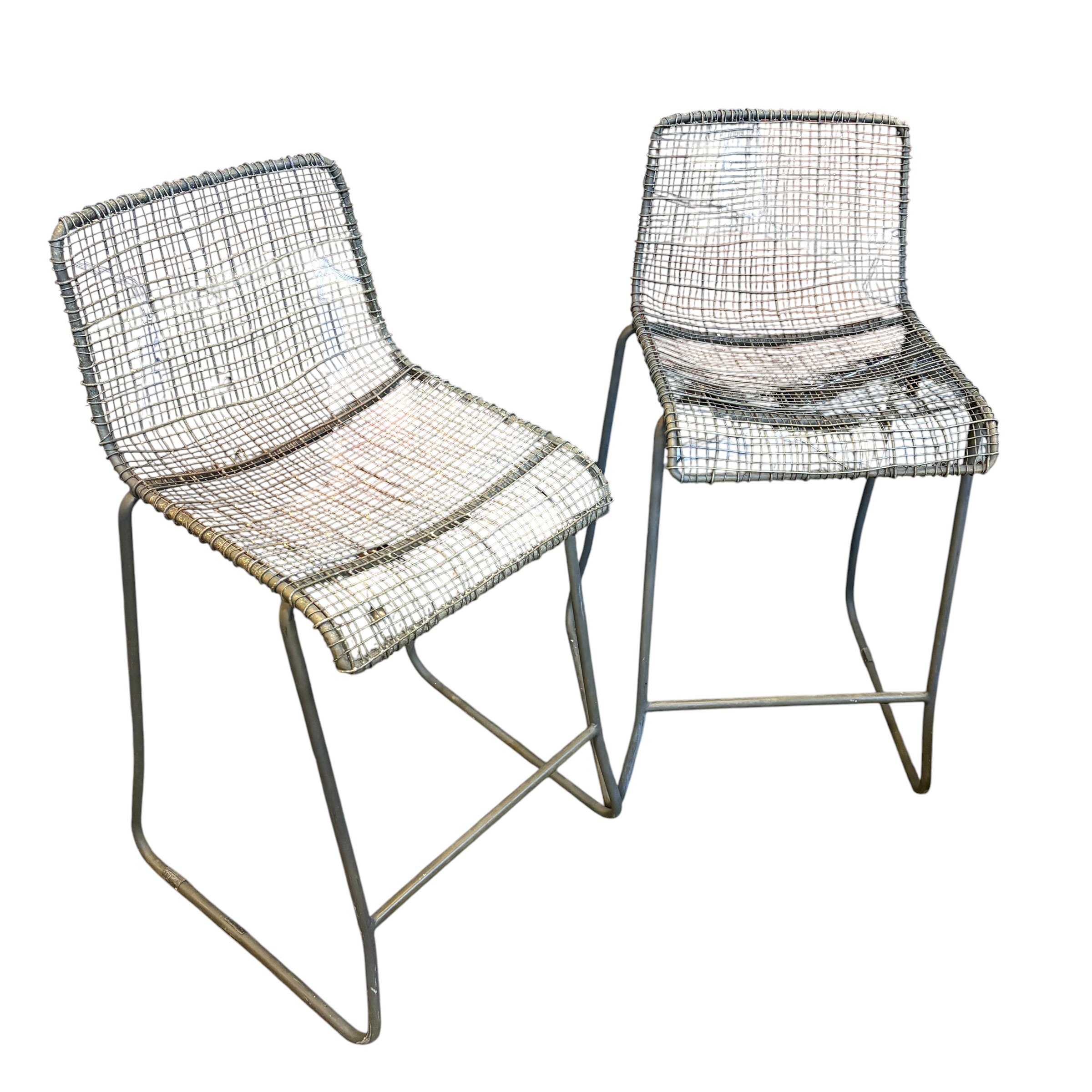 Pair of Industrial Counter Height Stools - Coast Consignment - image 1