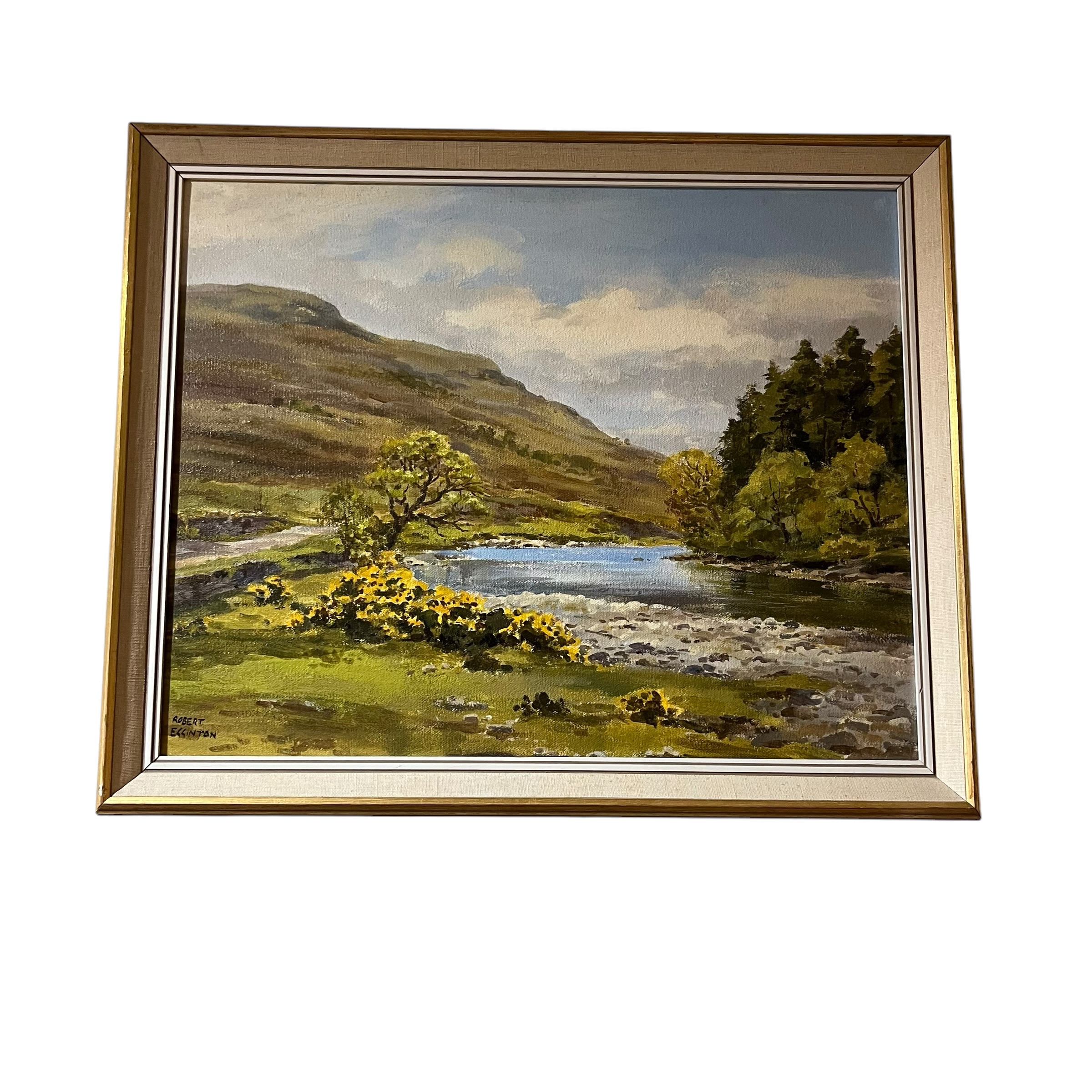 Robert Egginton (b. 1943) "River Orchy in Spate" Landscape - Coast Consignment