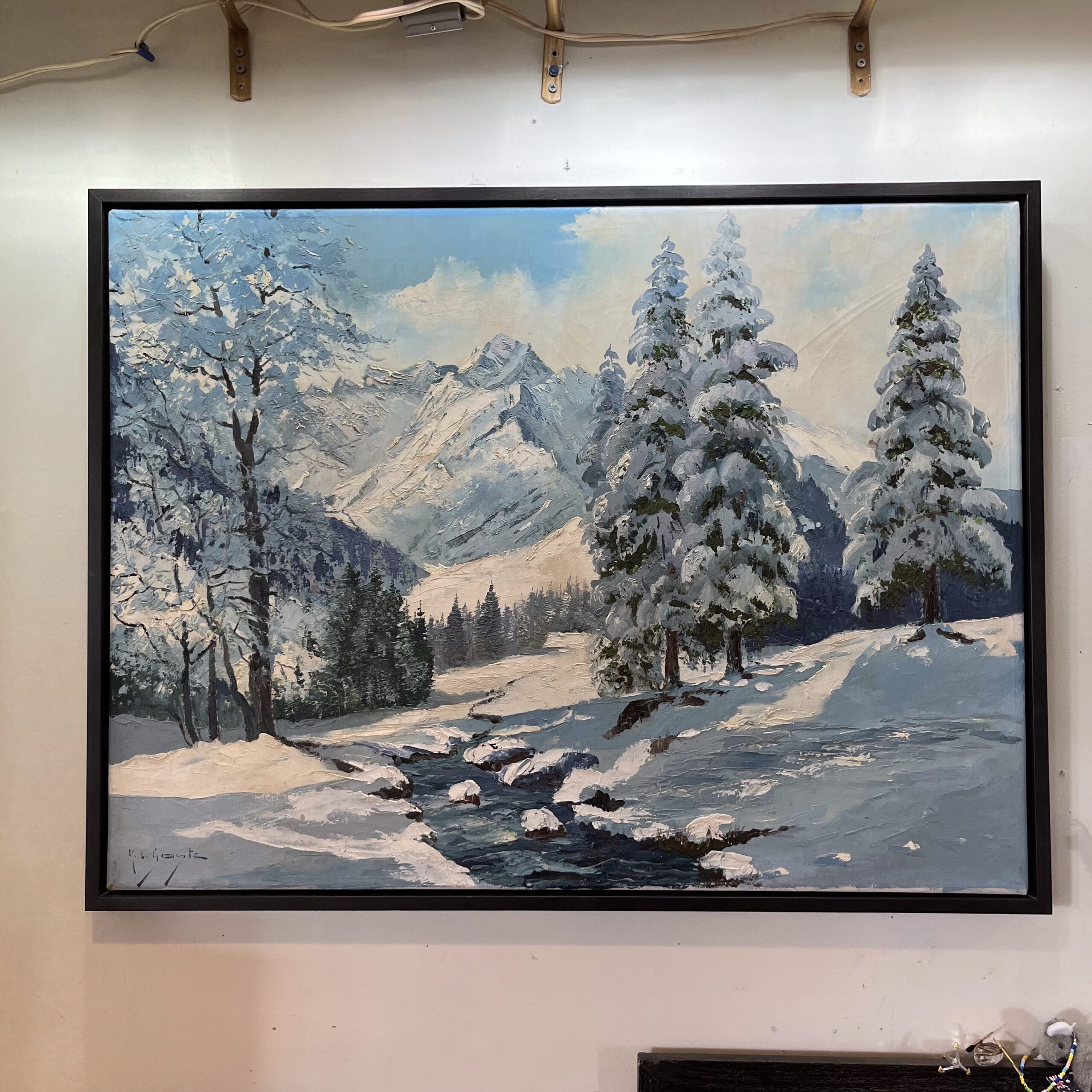 Winter Scene by Karl Gentz - Coast Consignment
