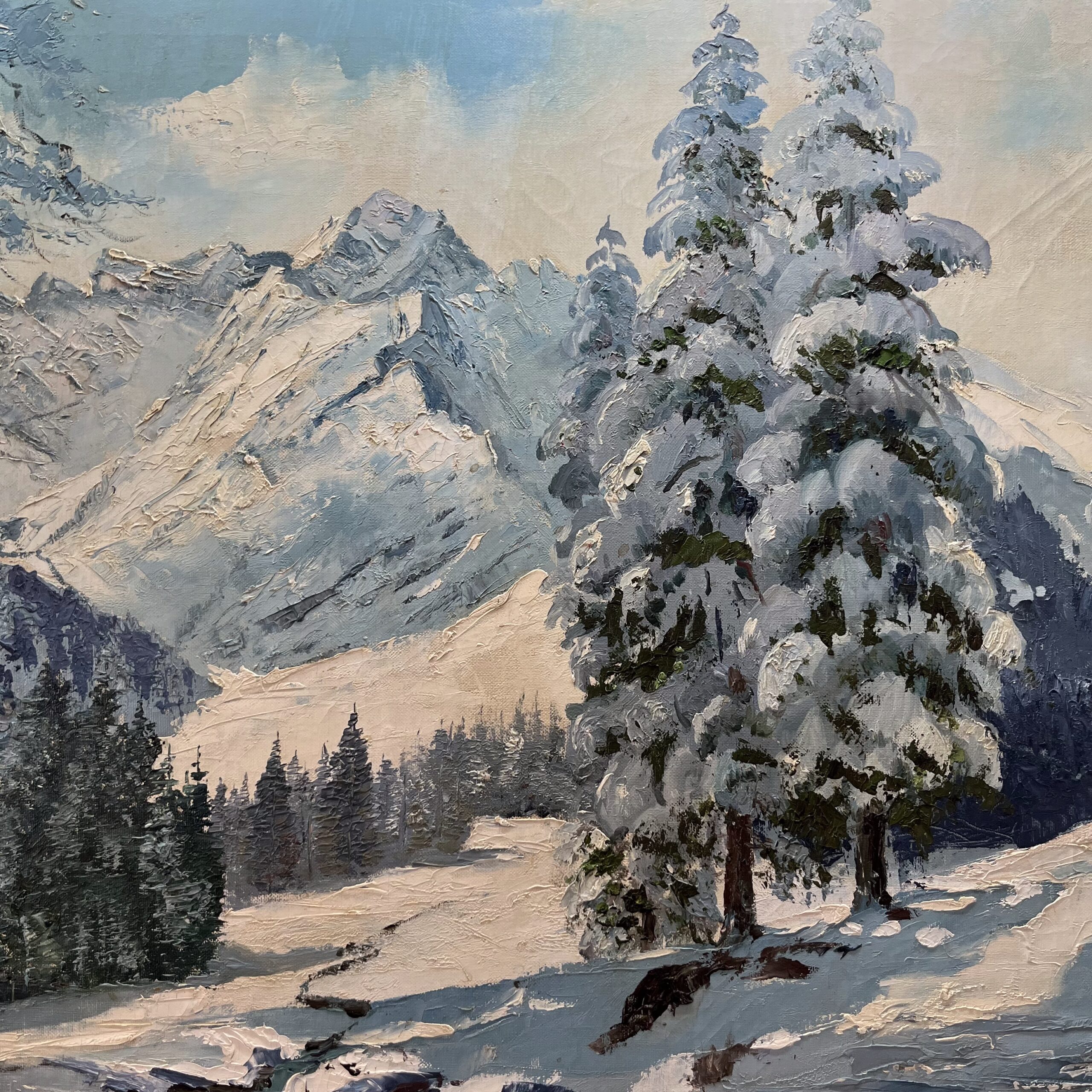 Winter Scene by Karl Gentz - Coast Consignment