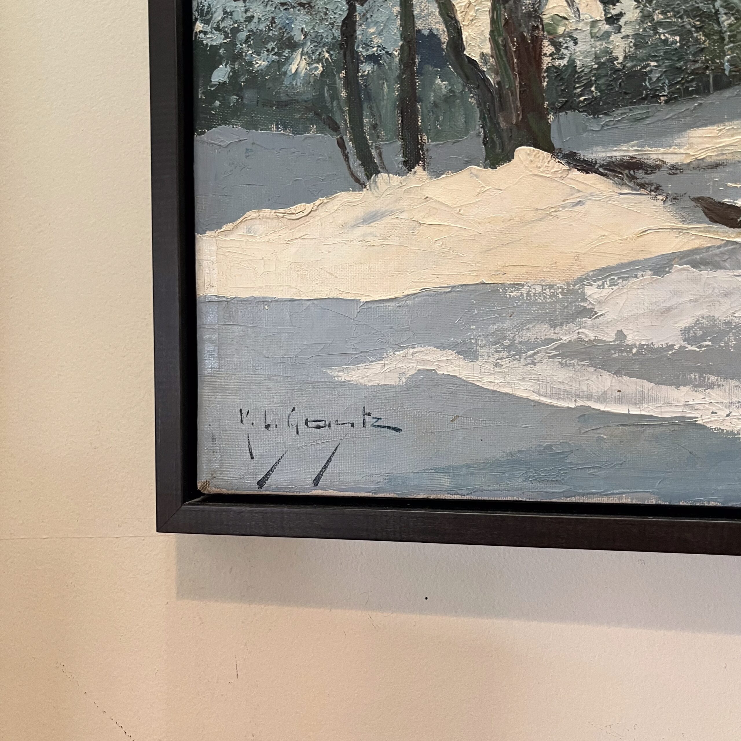 Winter Scene by Karl Gentz - Coast Consignment