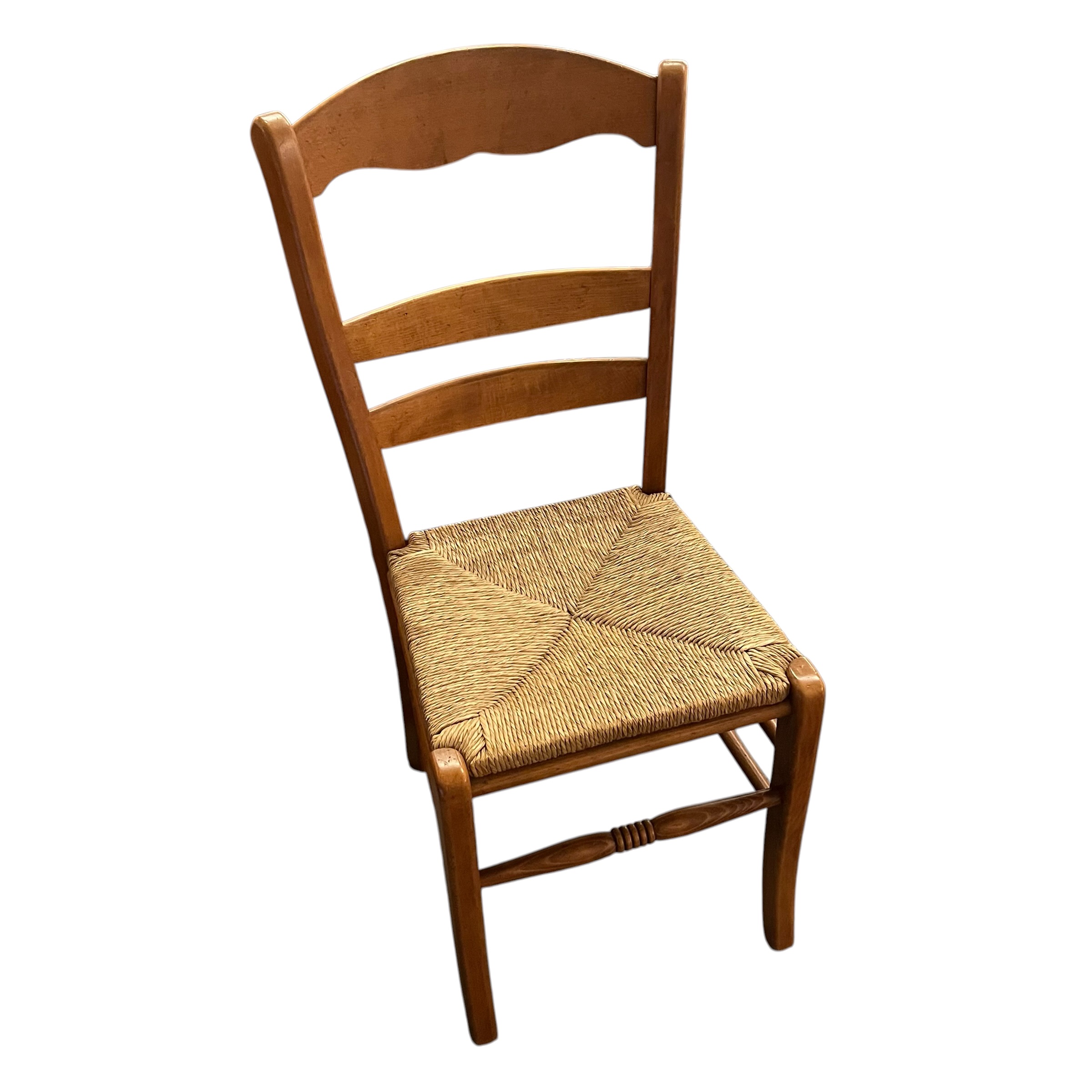 Set of 6 Rushseat Provencal Dining Chairs - Coast Consignment - image 1