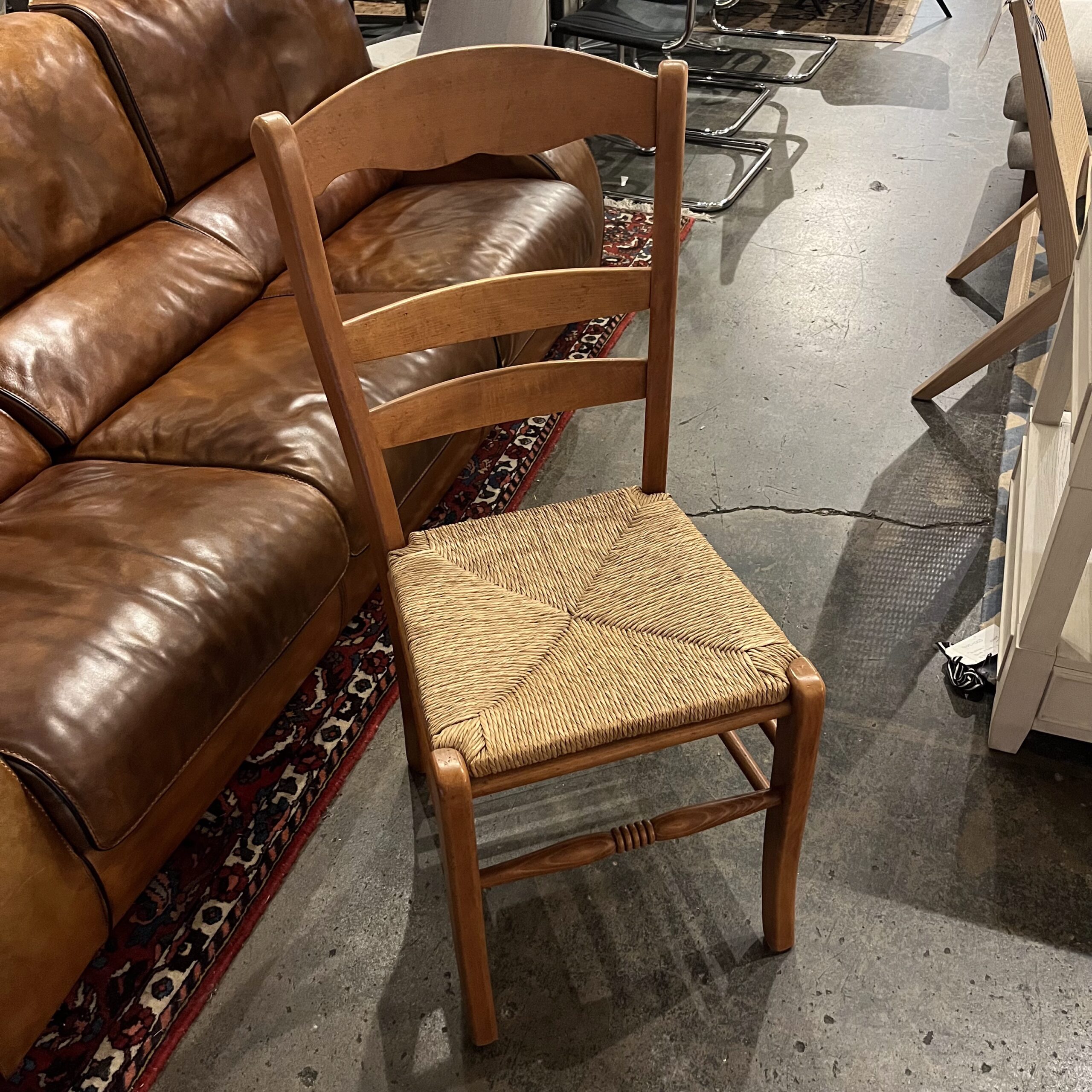 Set of 6 Rushseat Provencal Dining Chairs - Coast Consignment