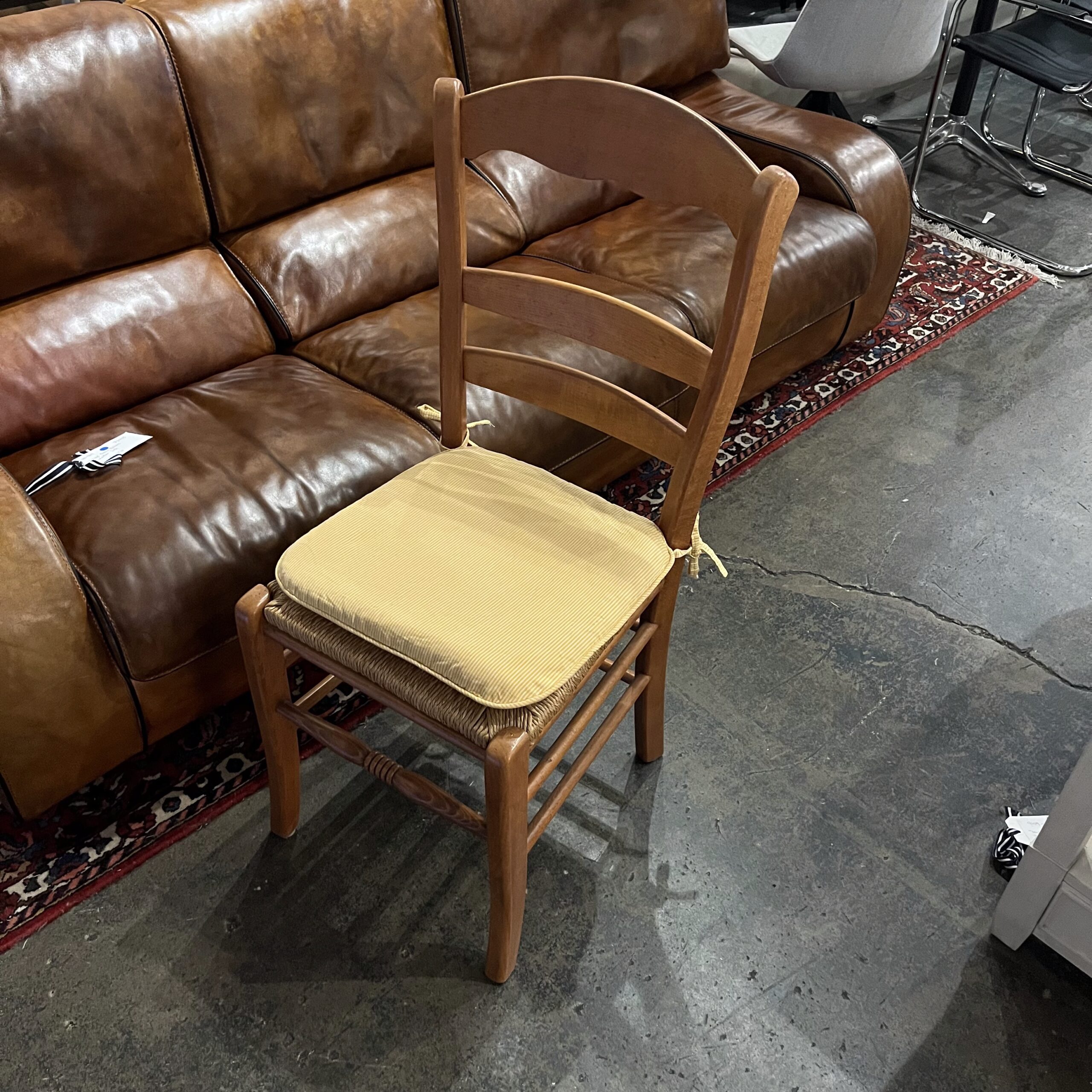 Set of 6 Rushseat Provencal Dining Chairs - Coast Consignment
