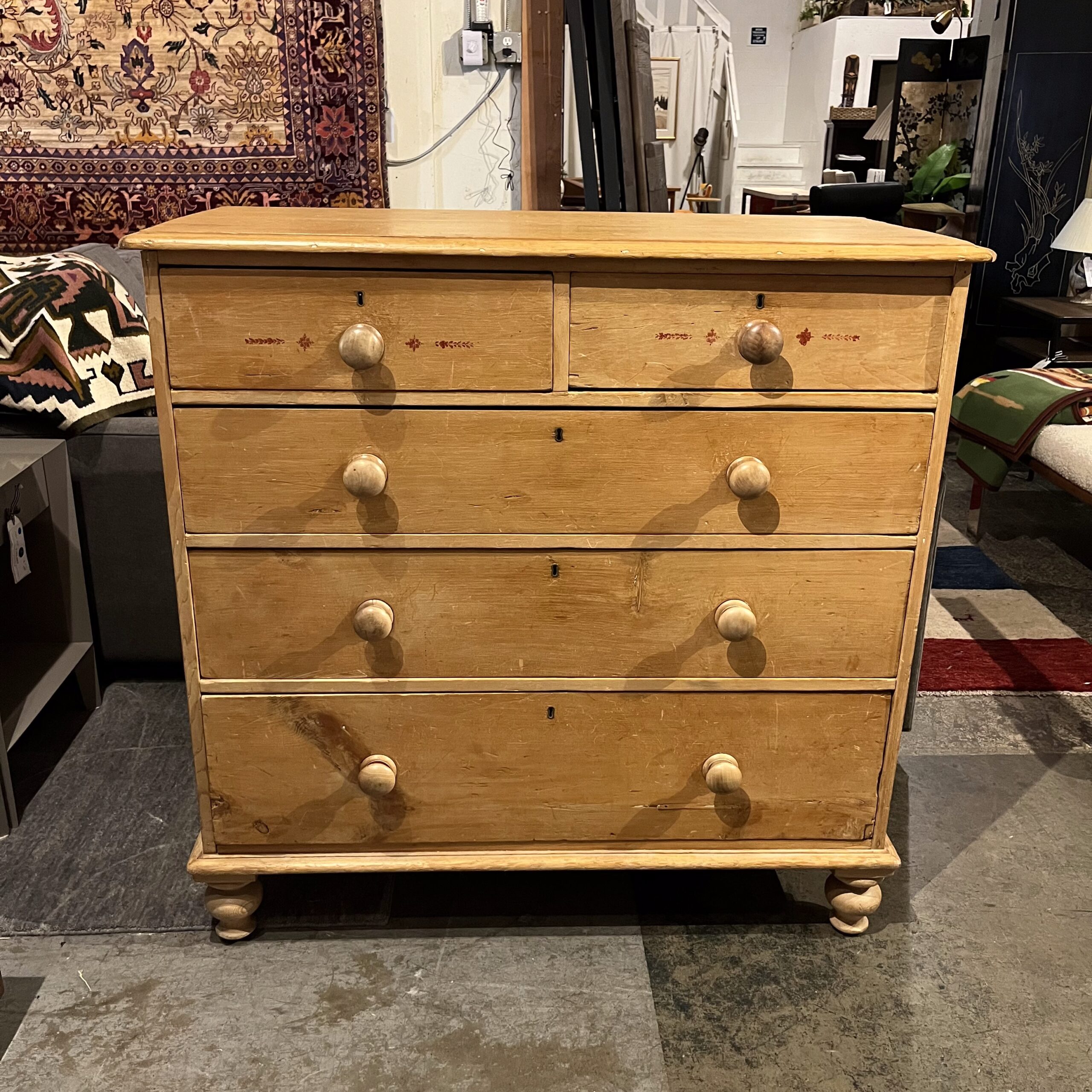 Antique English Pine Dresser - Coast Consignment