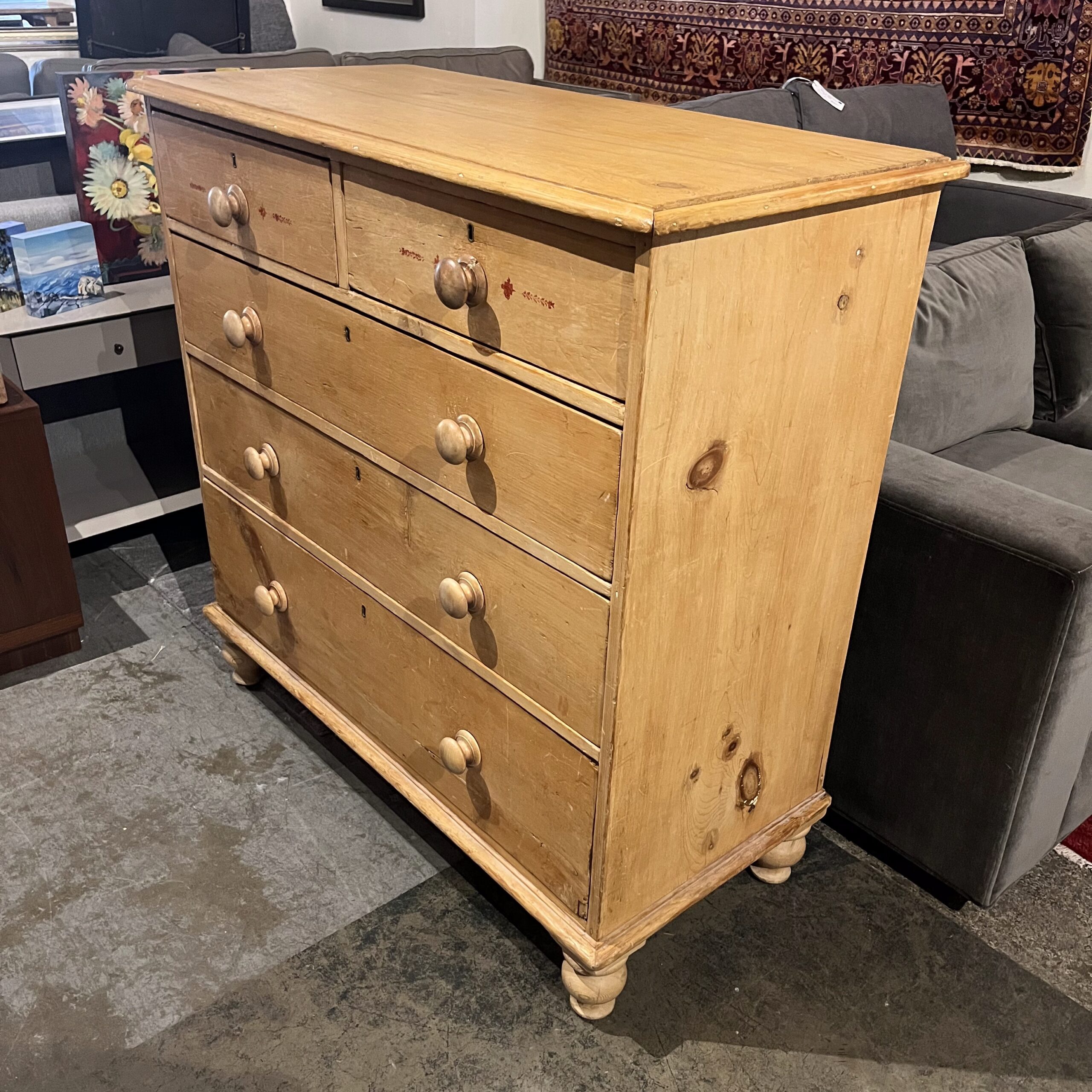 Antique English Pine Dresser - Coast Consignment