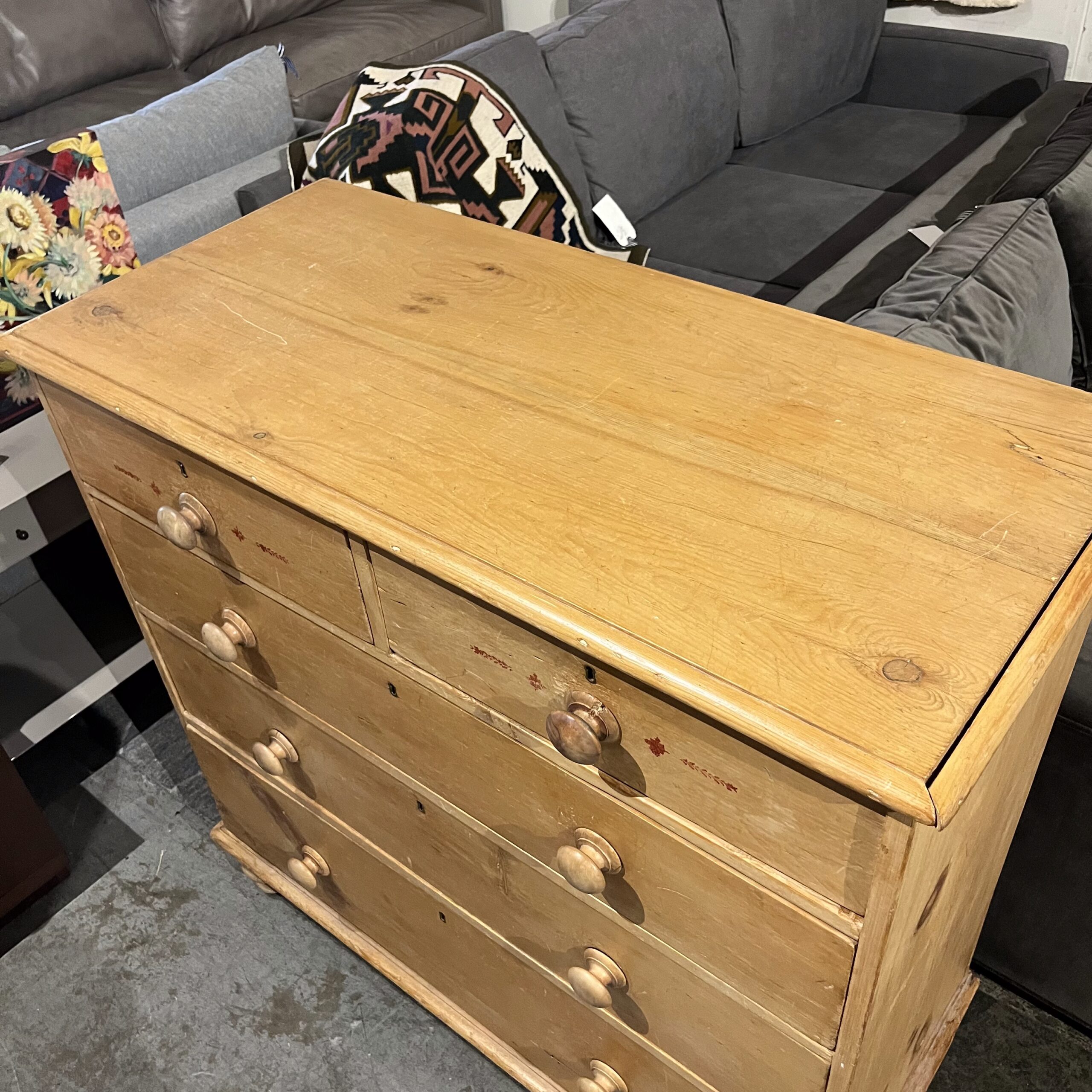 Antique English Pine Dresser - Coast Consignment