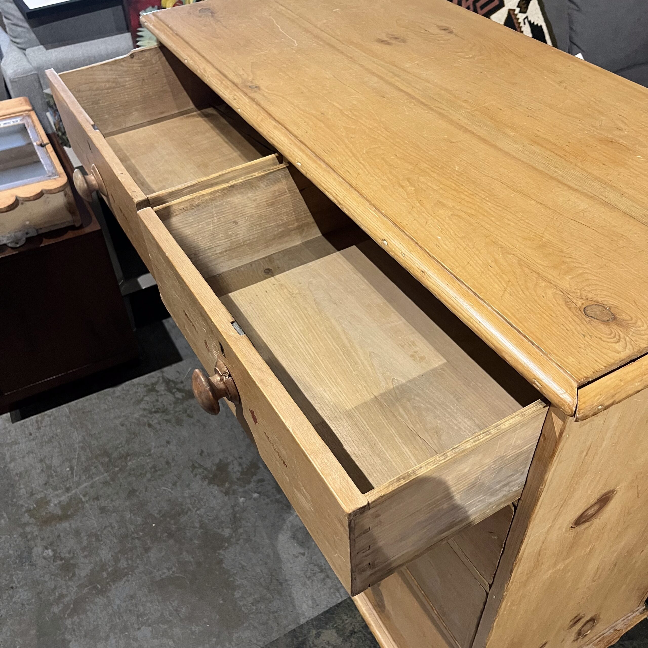 Antique English Pine Dresser - Coast Consignment