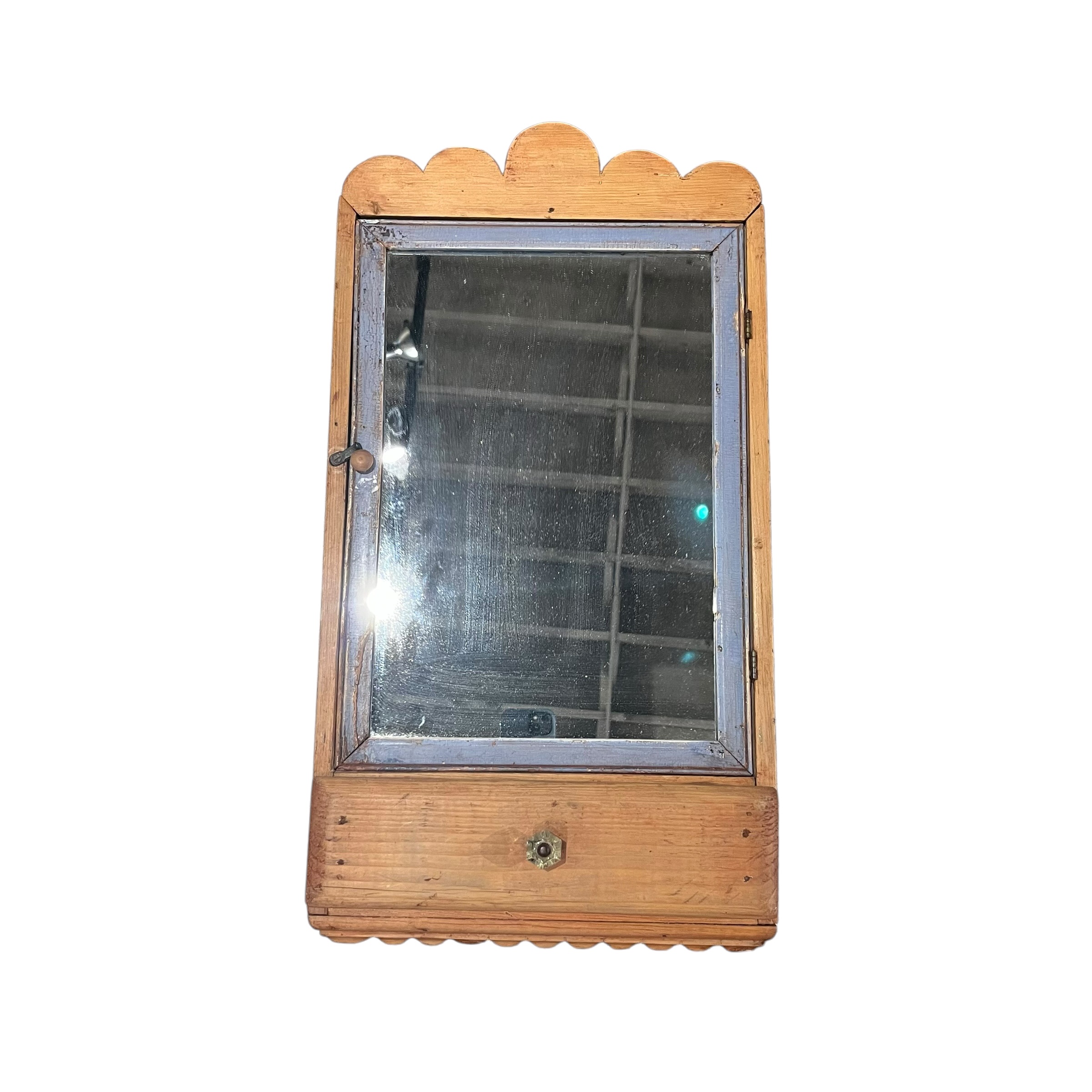 Antique English Pine Medicine Cabinet - Coast Consignment - image 1