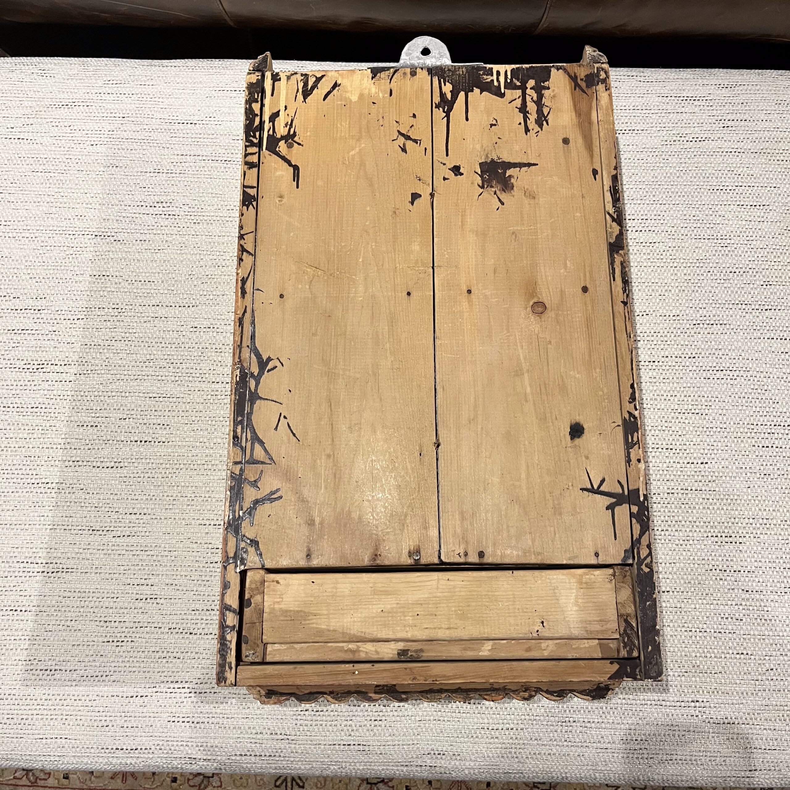 Antique English Pine Medicine Cabinet - Coast Consignment
