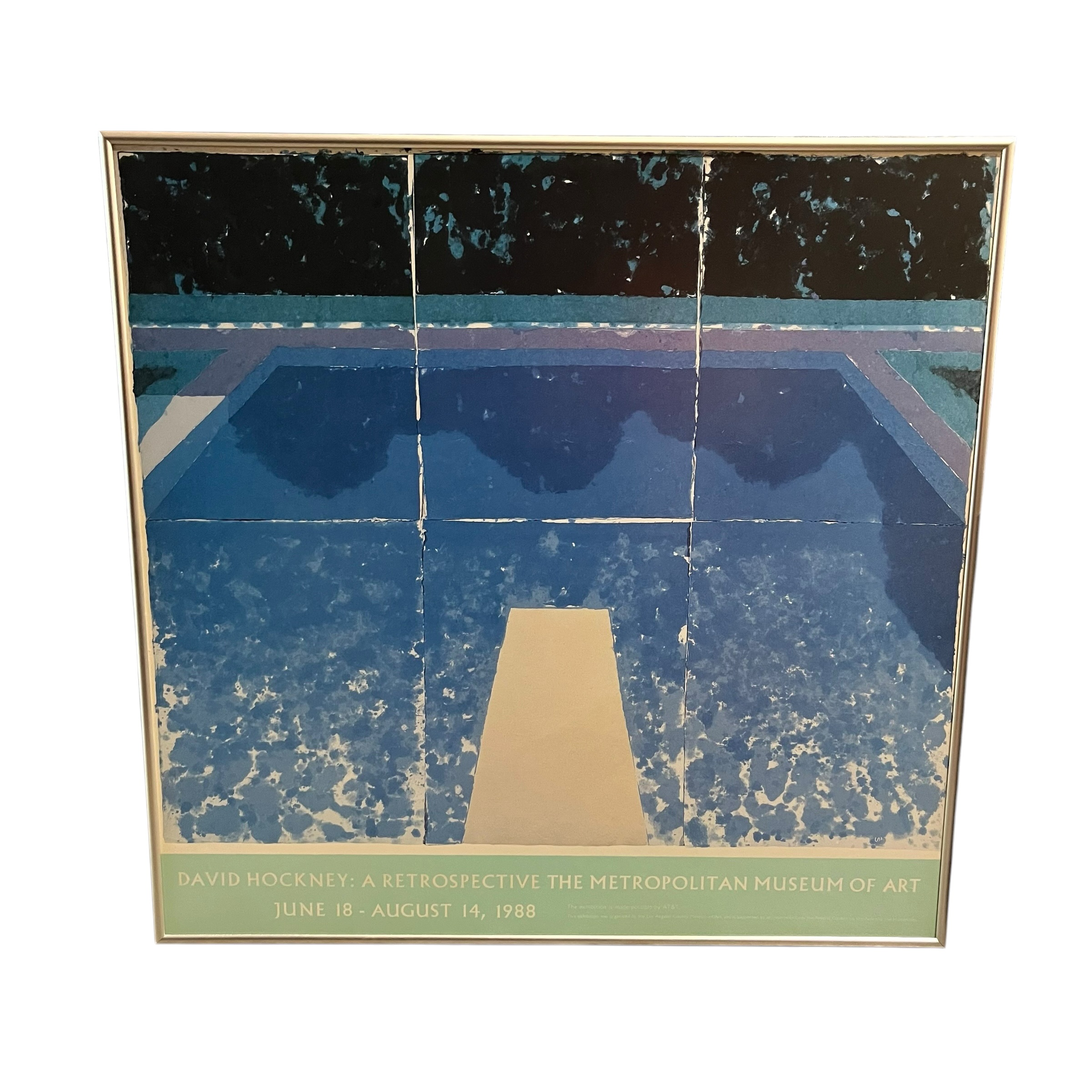 Vintage David Hockney 1988 Exhibition Poster - Coast Consignment - image 1