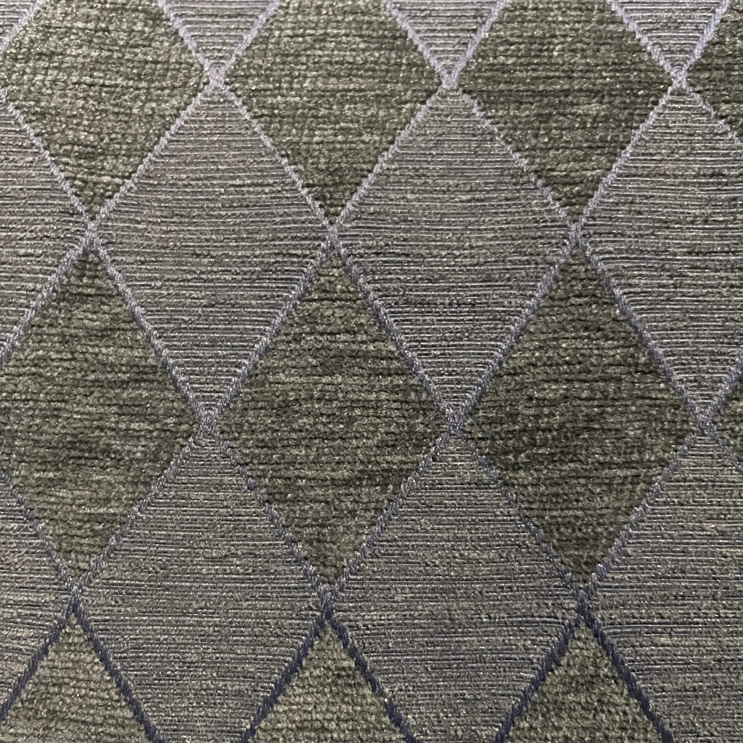Blue Harlequin Print Loveseat - Coast Consignment