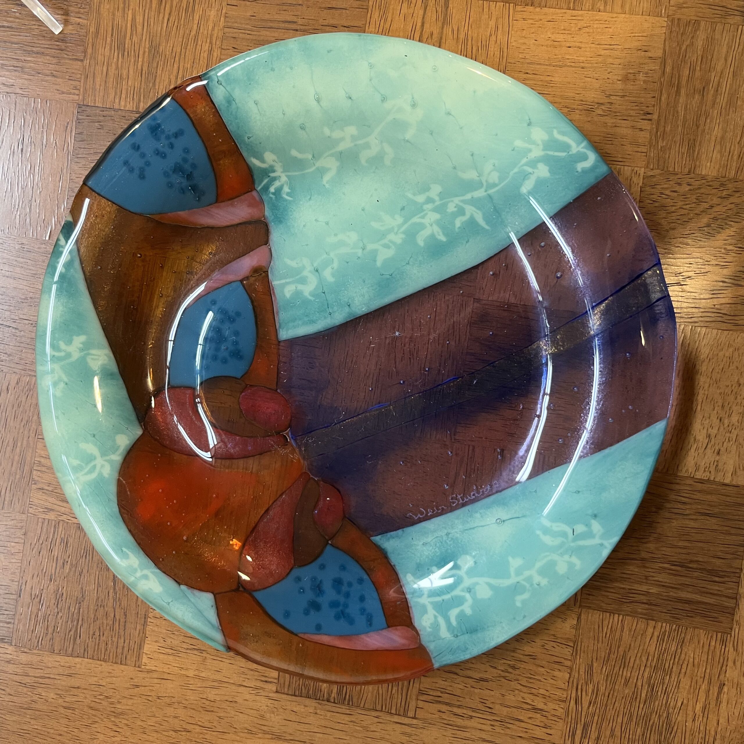 Decorative Art Glass Plate