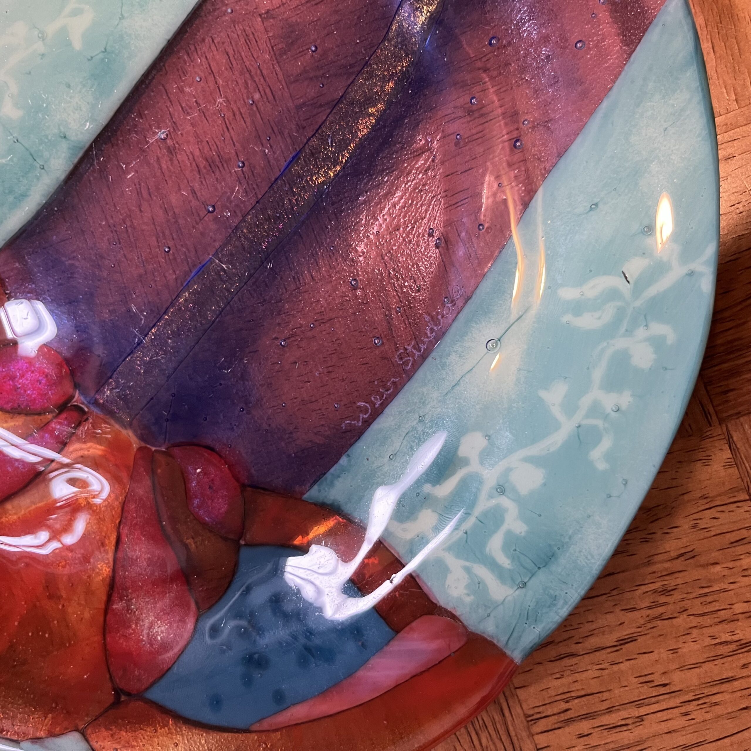 Decorative Art Glass Plate