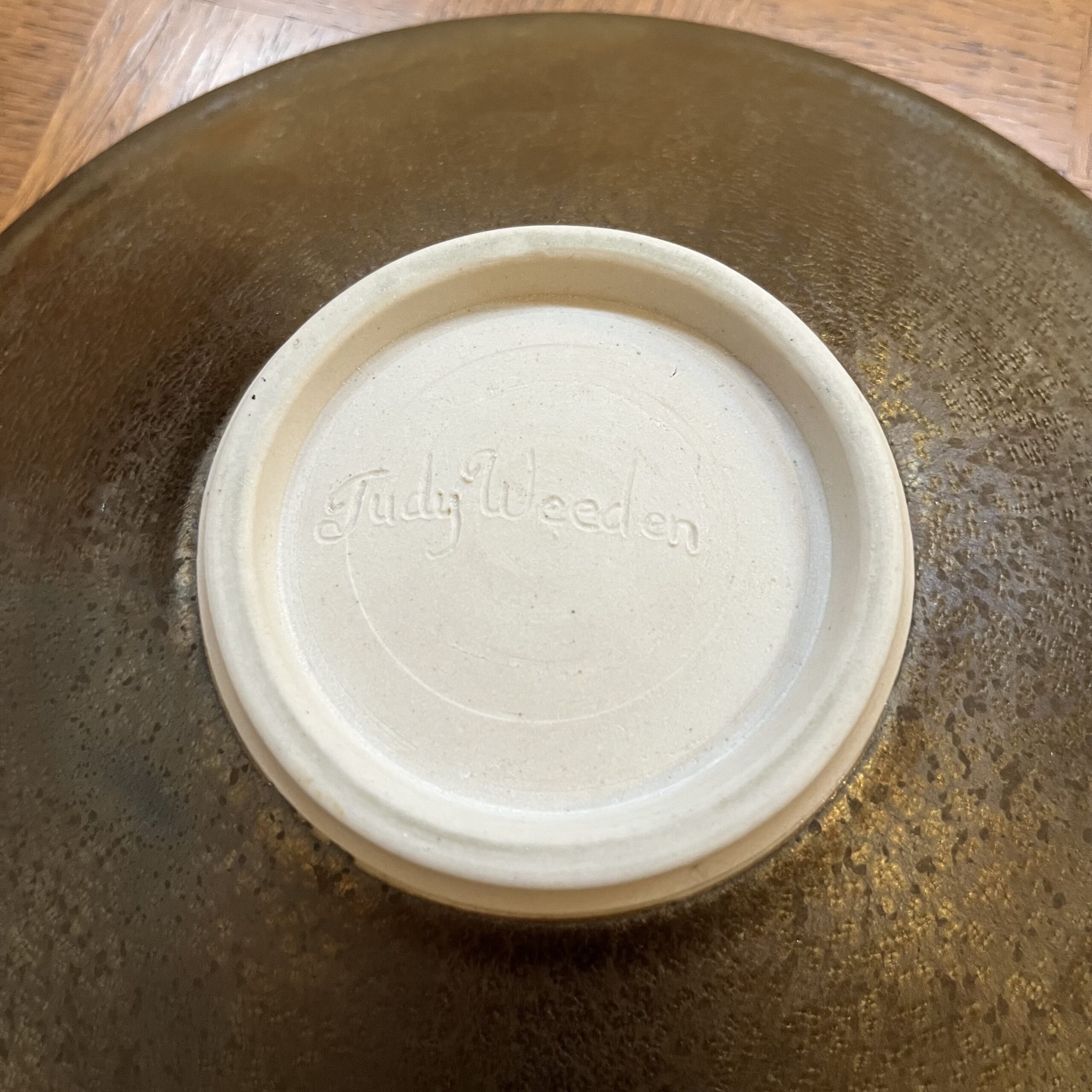 Shallow Ceramic Bowl by Judy Weeden