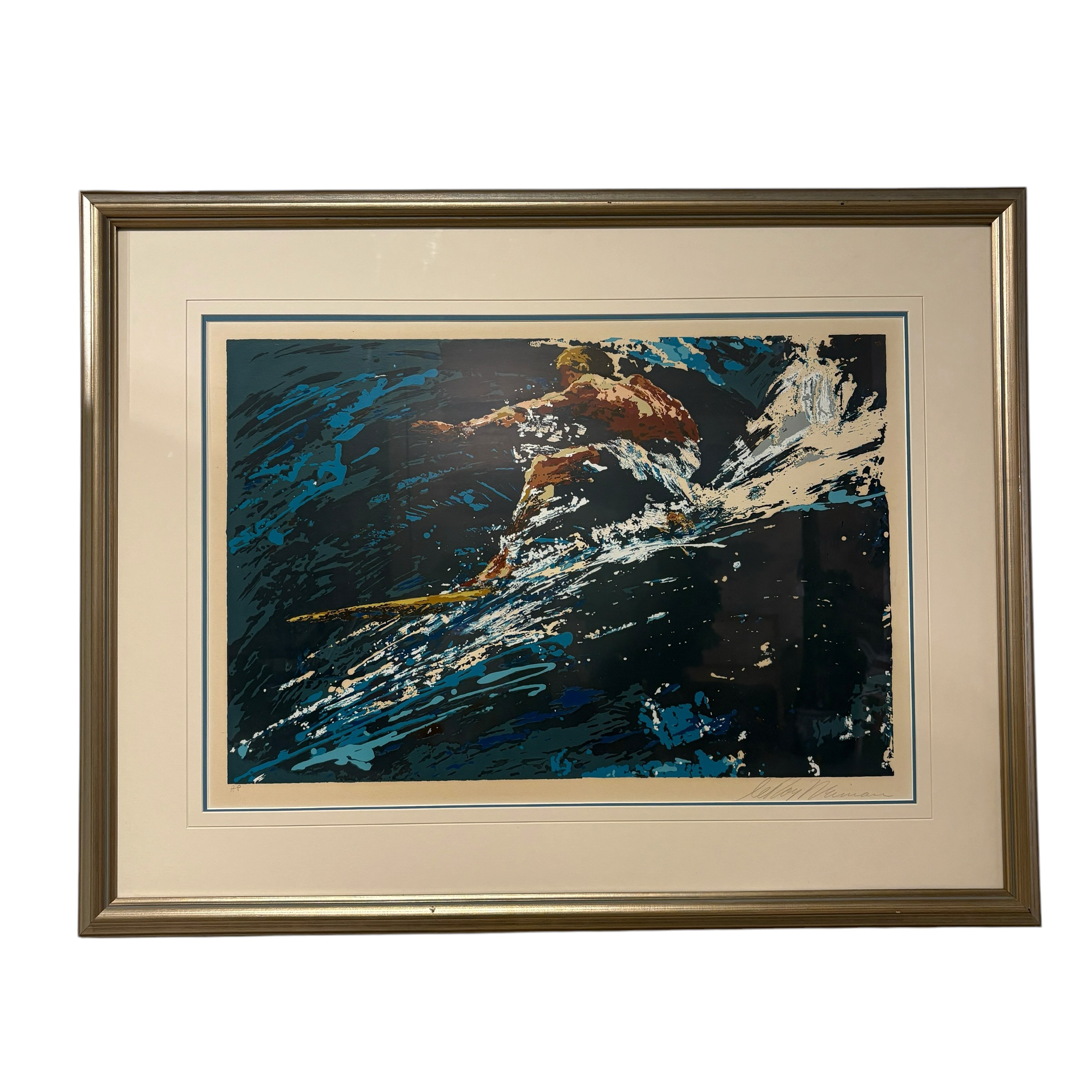 LeRoy Neiman (1921-2021) "Surfer" Signed Lithograph - Coast Consignment - image 1