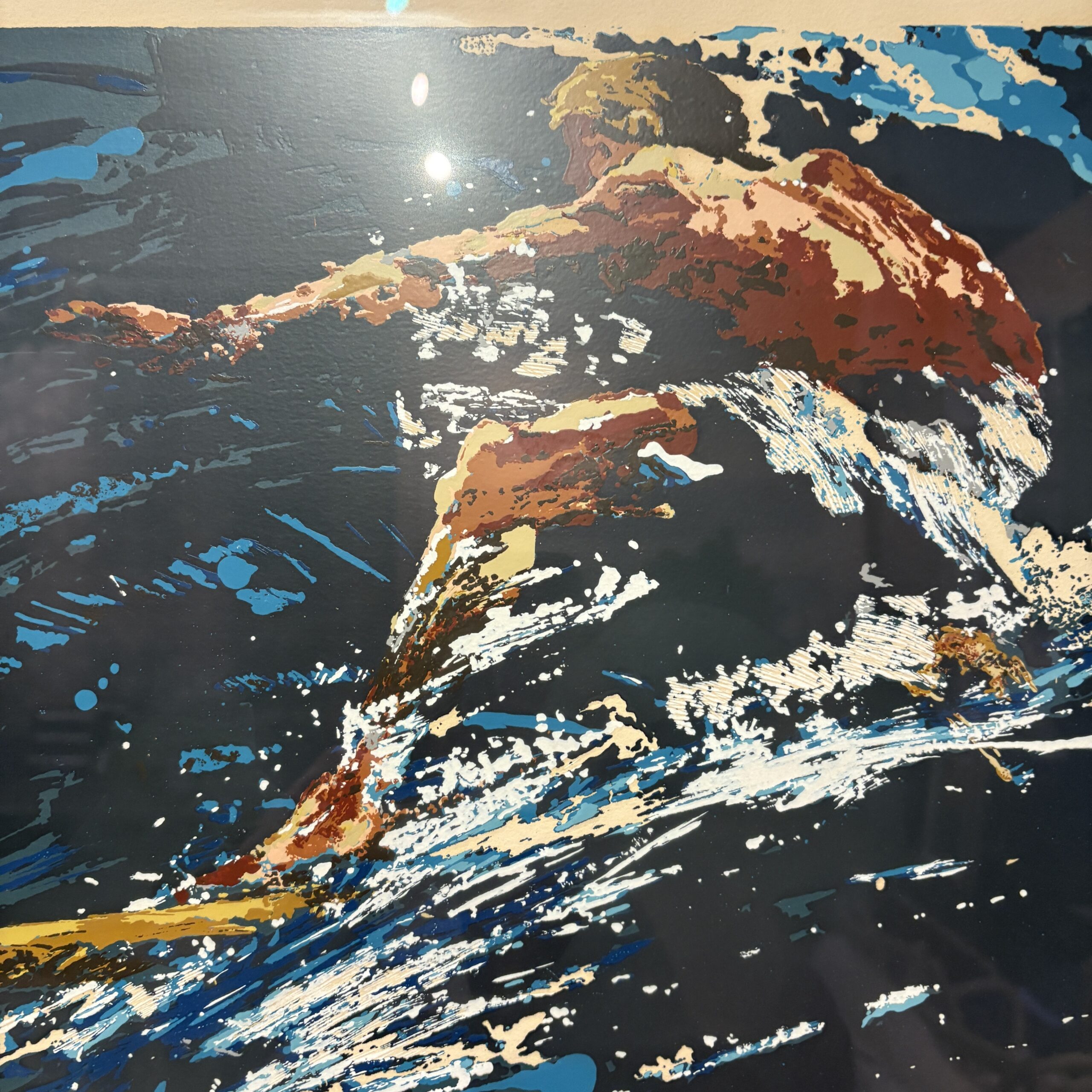 LeRoy Neiman (1921-2021) "Surfer" Signed Lithograph - Coast Consignment
