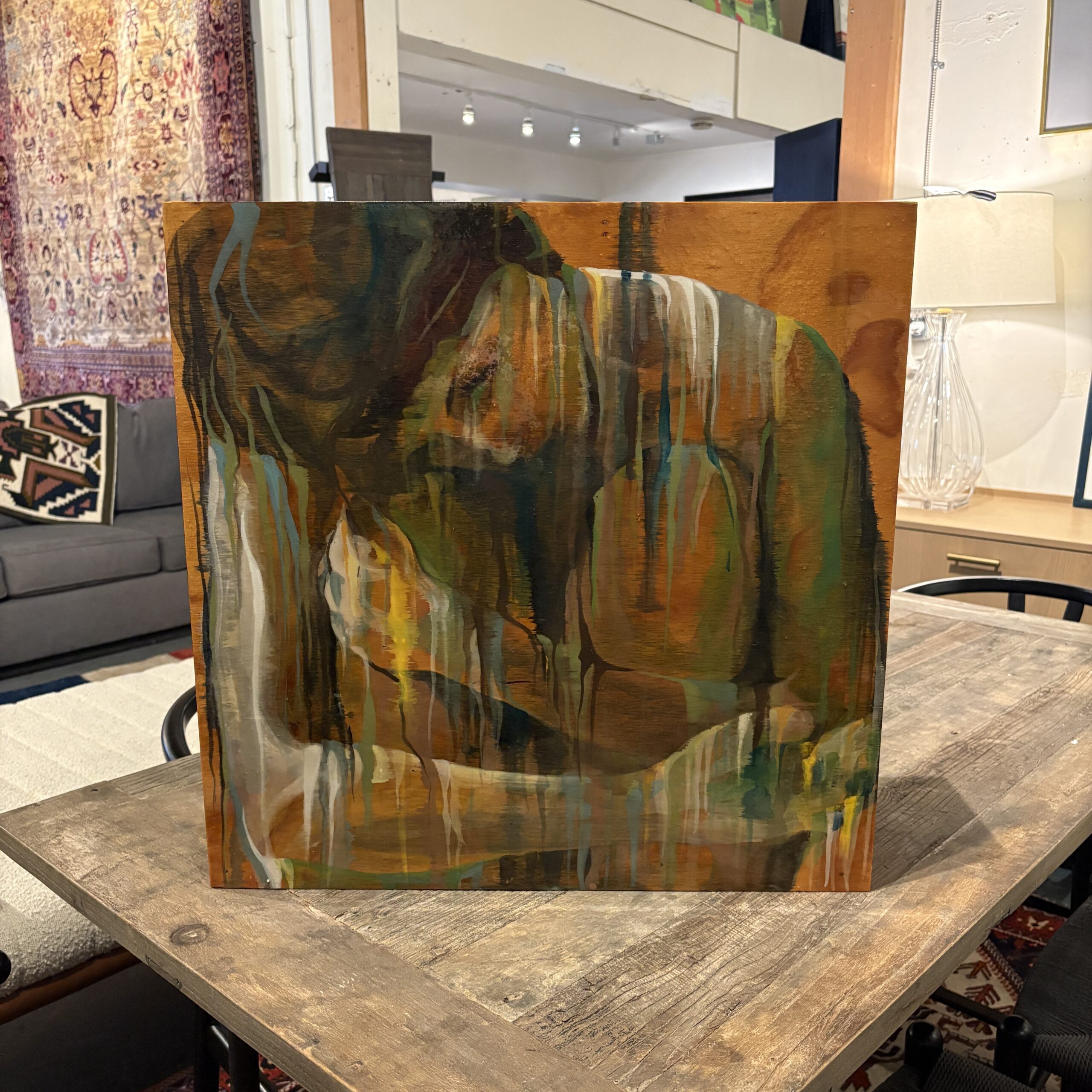 Contemporary Expressive Figurative Painting by Melanie Schambach - Coast Consignment