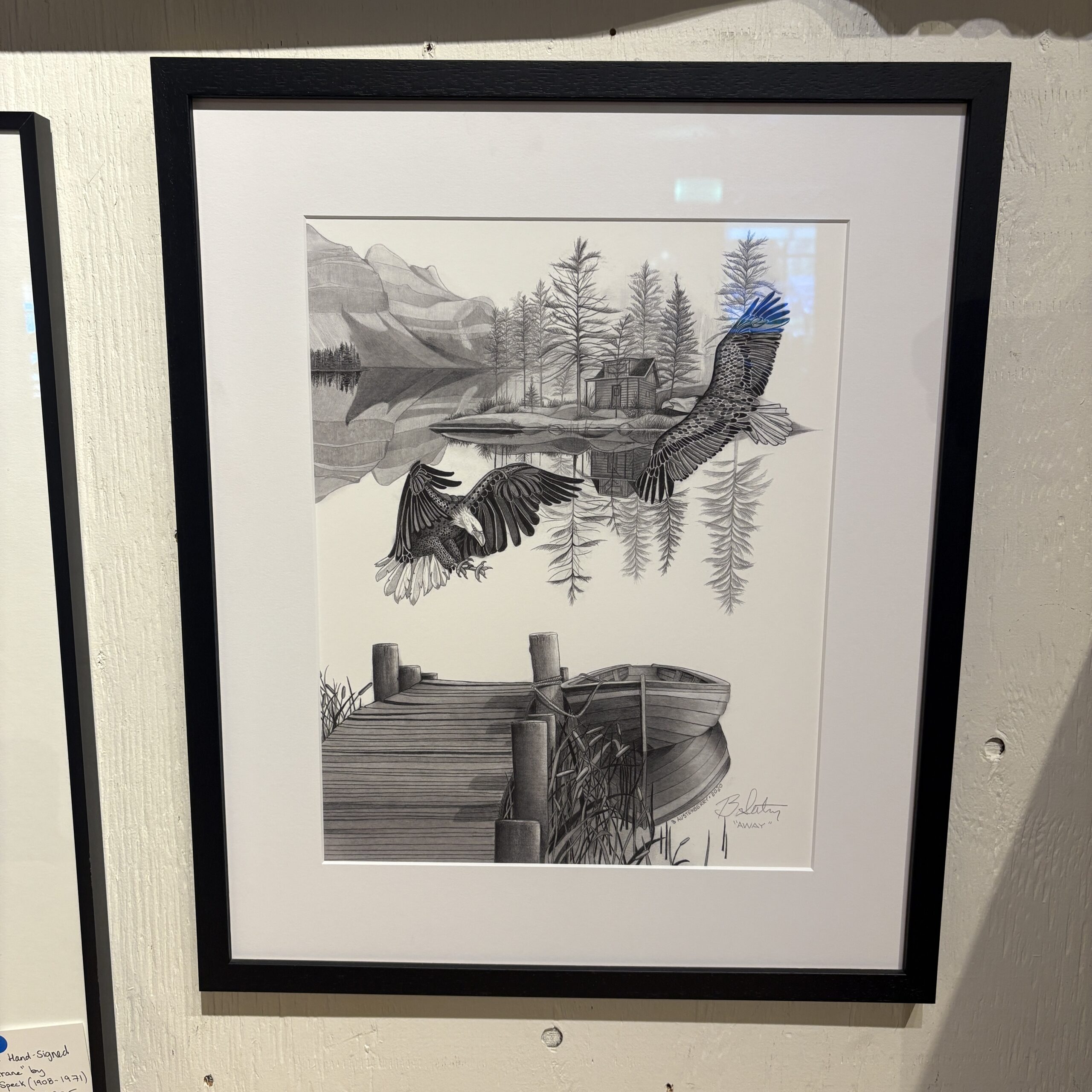 Bryan Austerberry "Away" Original Graphite on Paper - Coast Consignment