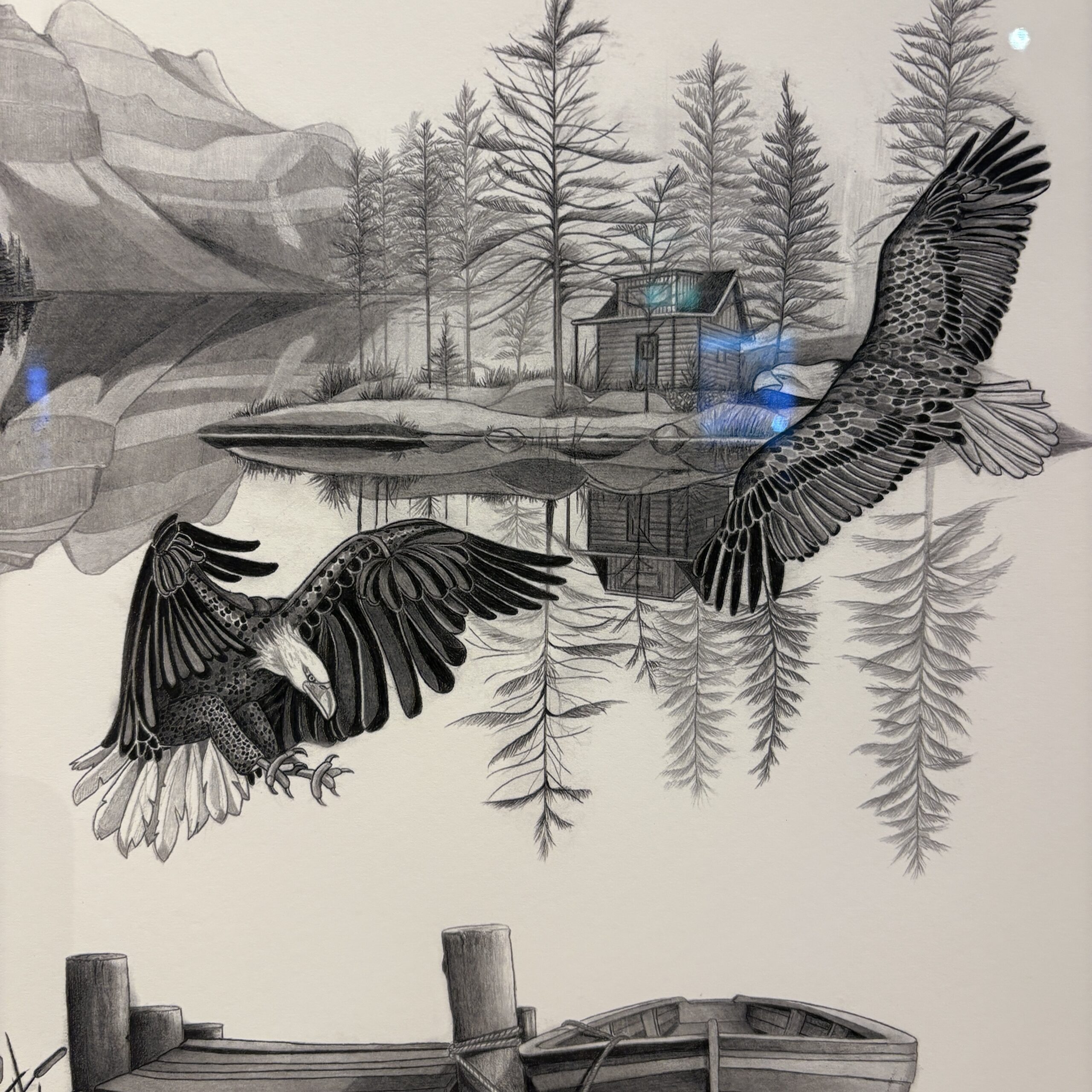 Bryan Austerberry "Away" Original Graphite on Paper - Coast Consignment