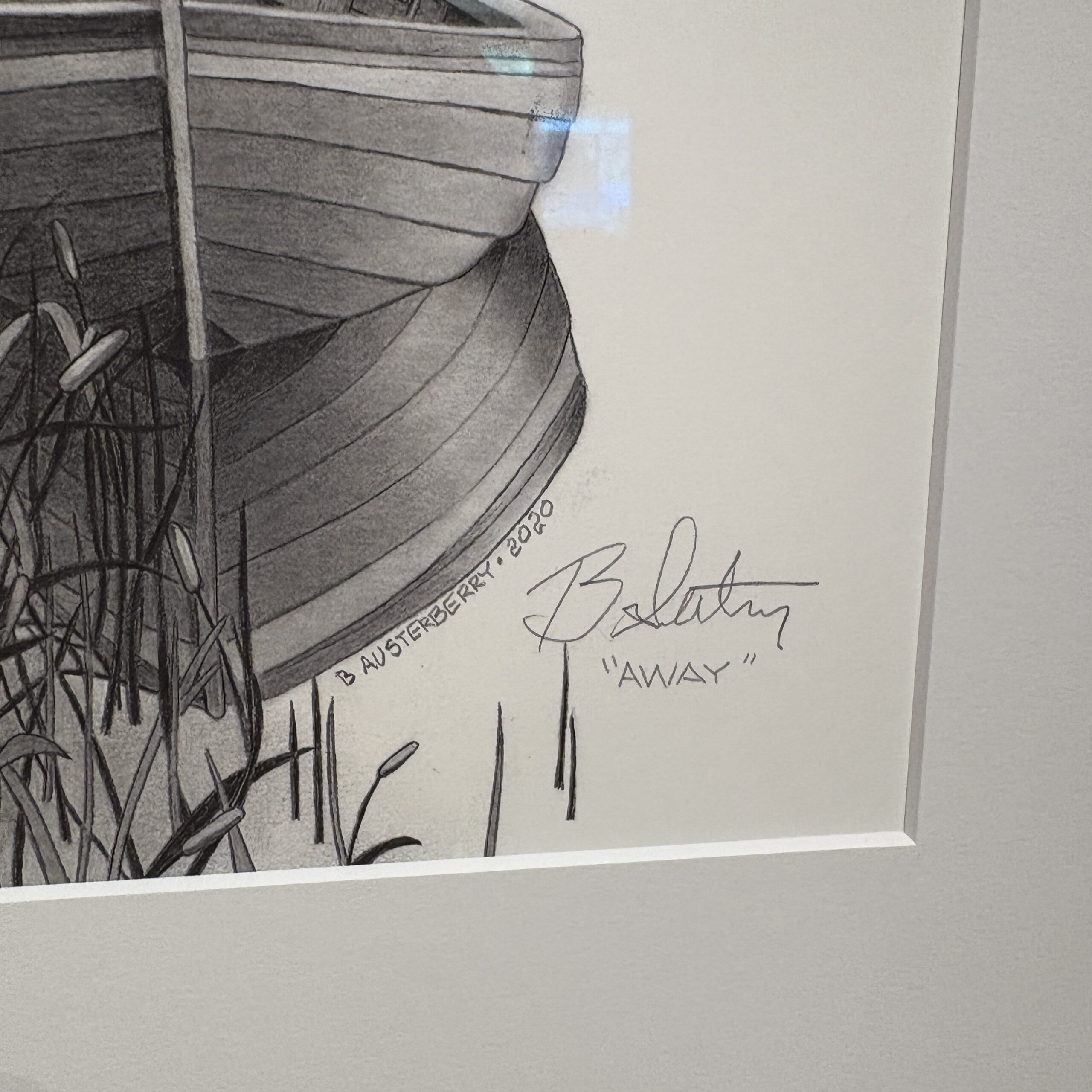 Bryan Austerberry "Away" Original Graphite on Paper - Coast Consignment