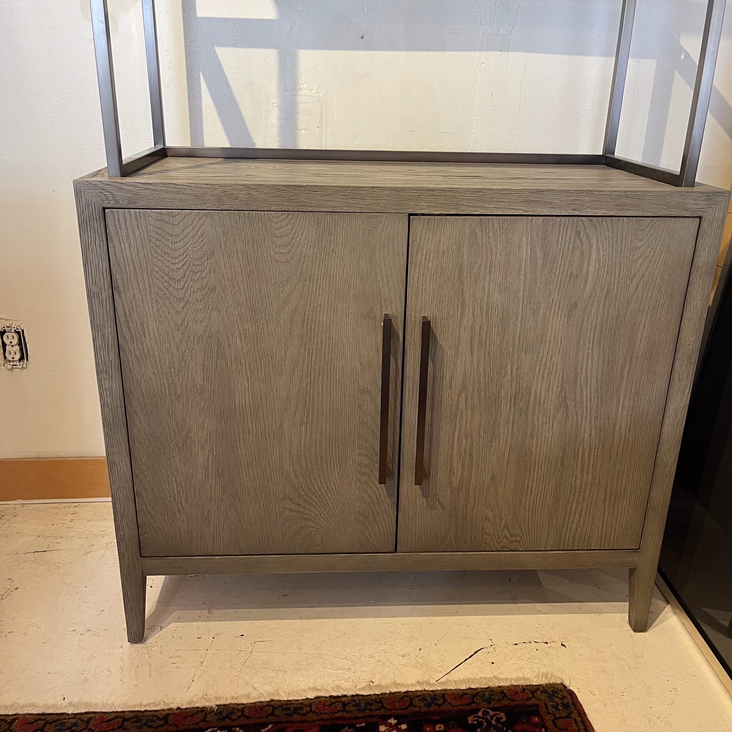 RH "French Contemporary" Double-Door Open Sideboard &amp; Hutch - Coast Consignment