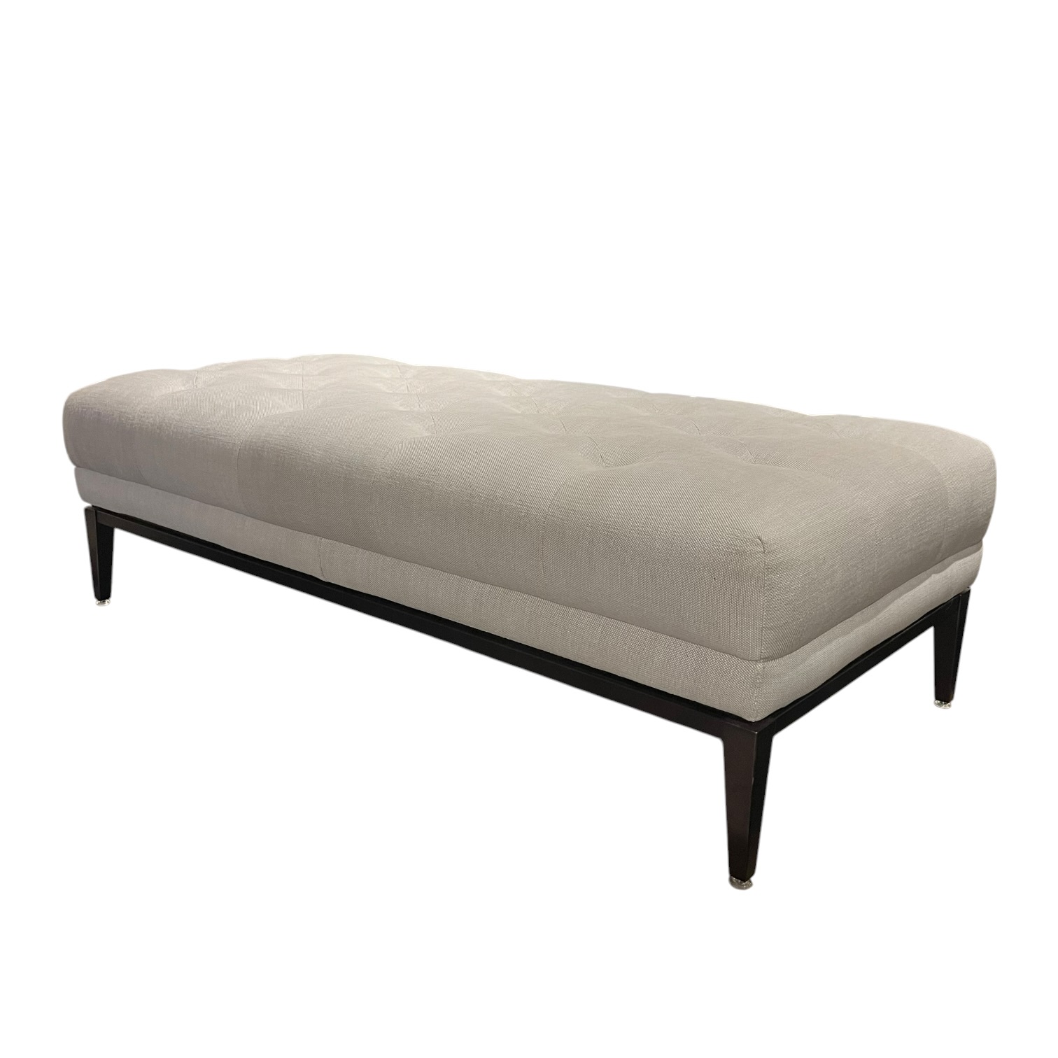 RH Cream Coloured Tufted Bench - Coast Consignment