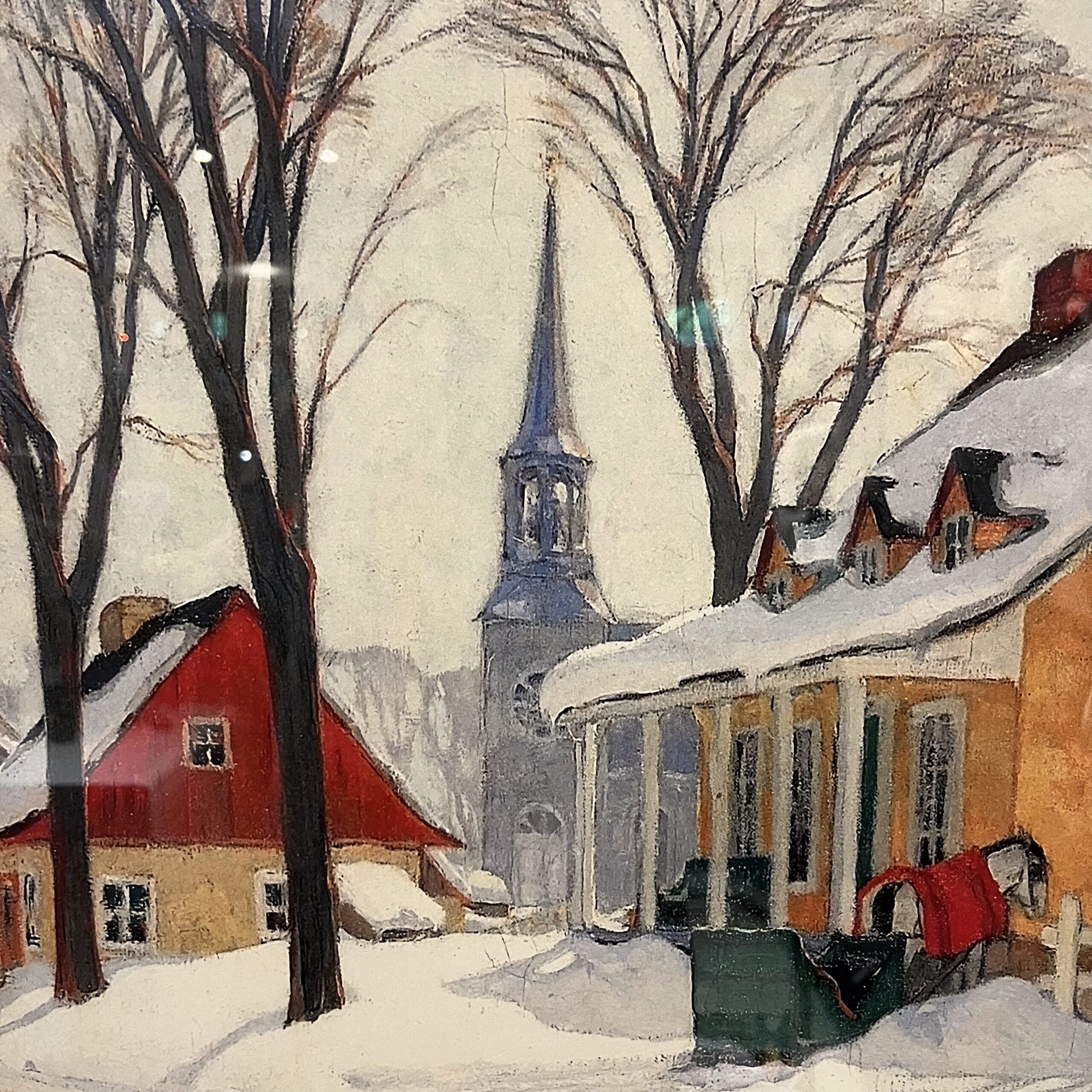 Clarence Gagnon (1881-1942) "Winter Morning in Baie St. Paul" Print - Coast Consignment