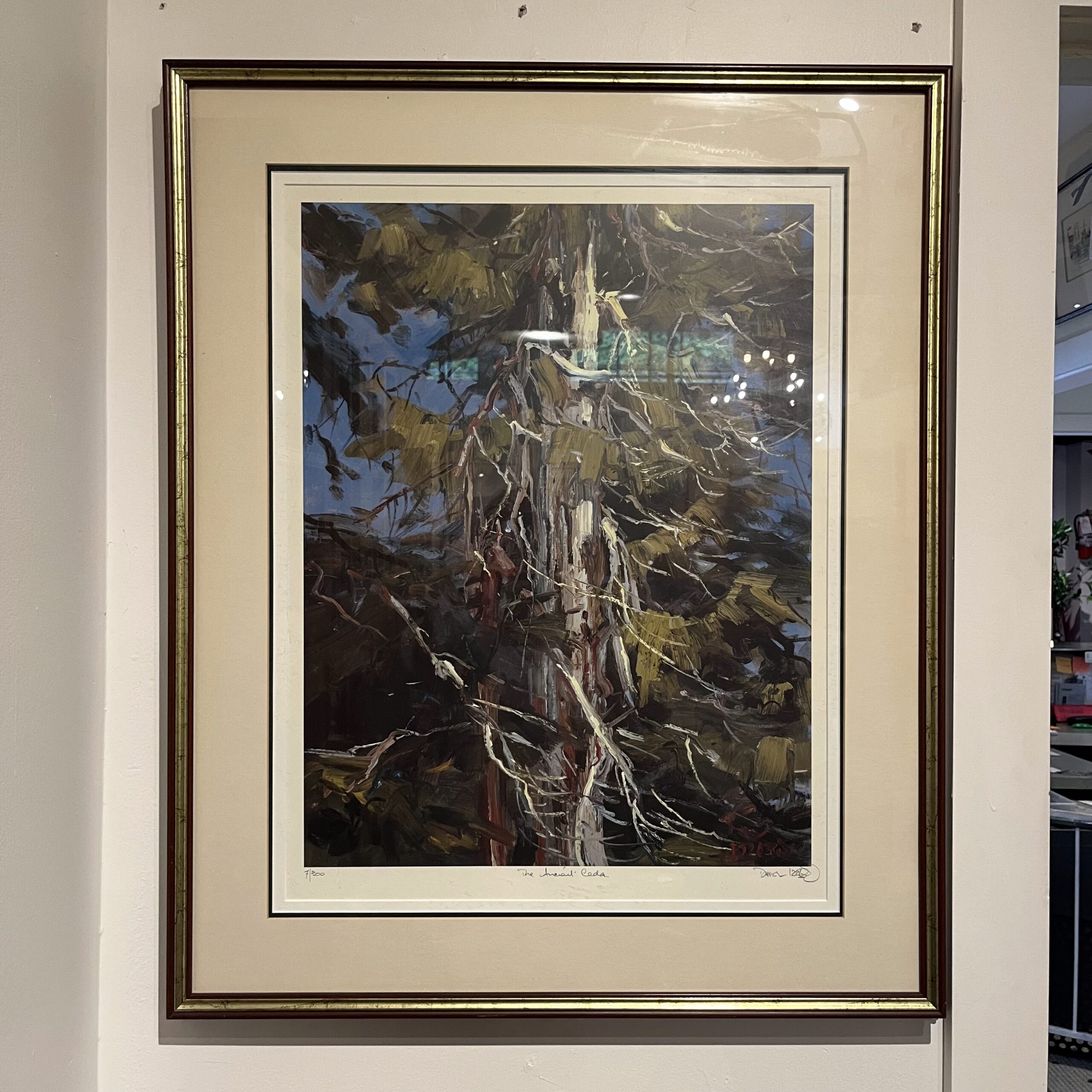 Daniel Izzard (1923-2007) "The Ancient Cedar" Signed Print - Coast Consignment