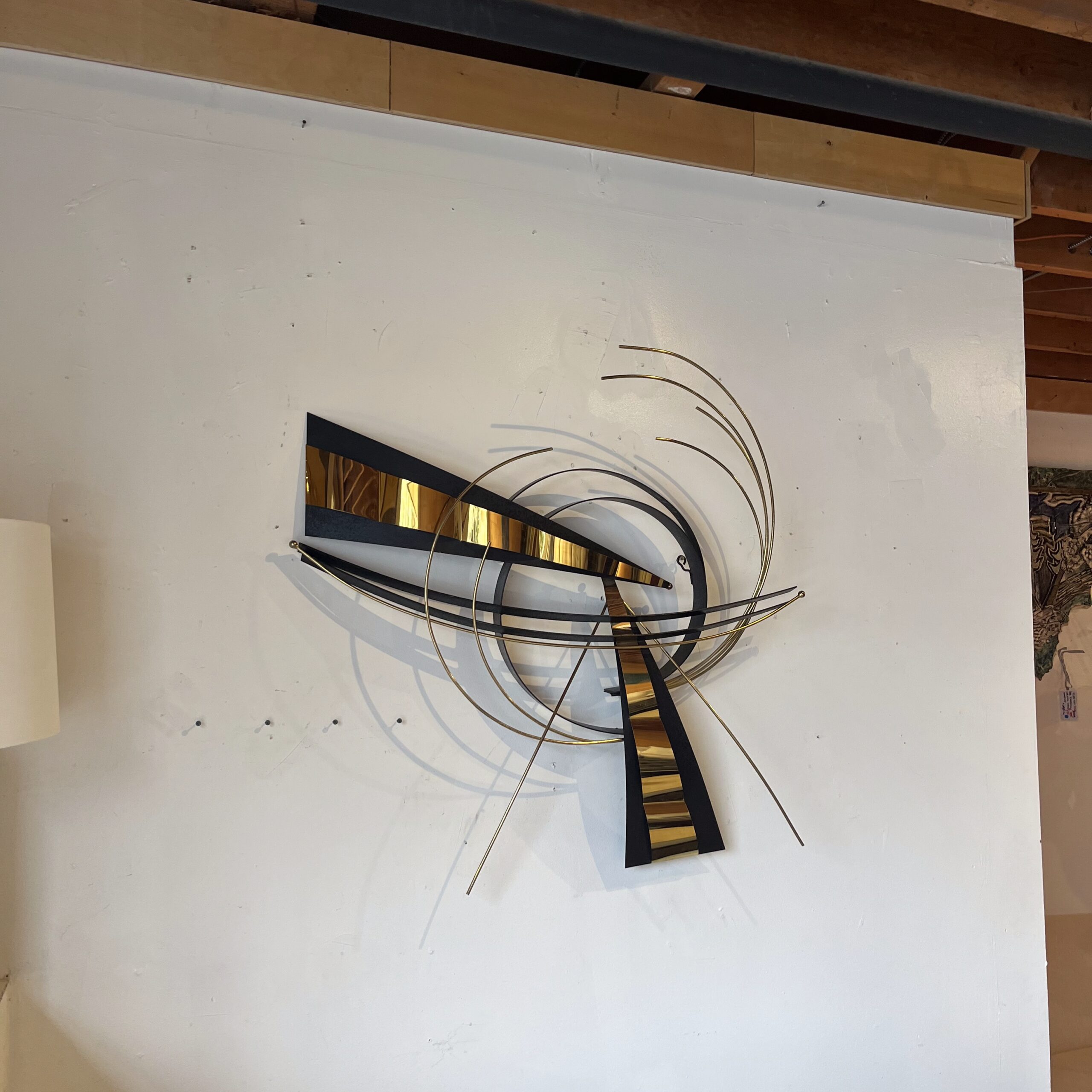 Mid-Century Modern Abstract Metal Wall Sculpture - Coast Consignment