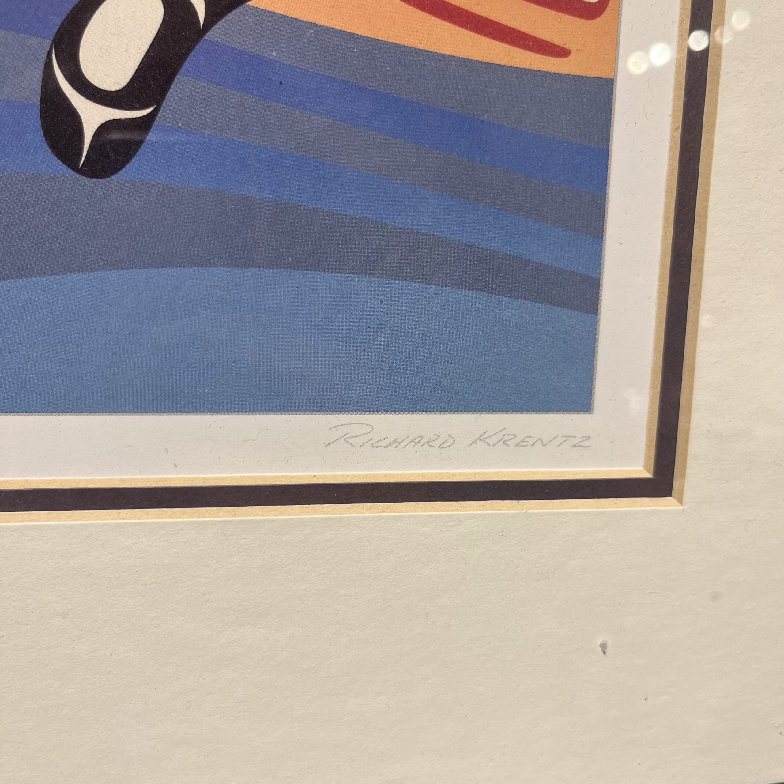 Richard Krentz (1945-2014) "West Coast Whale" Print - Coast Consignment