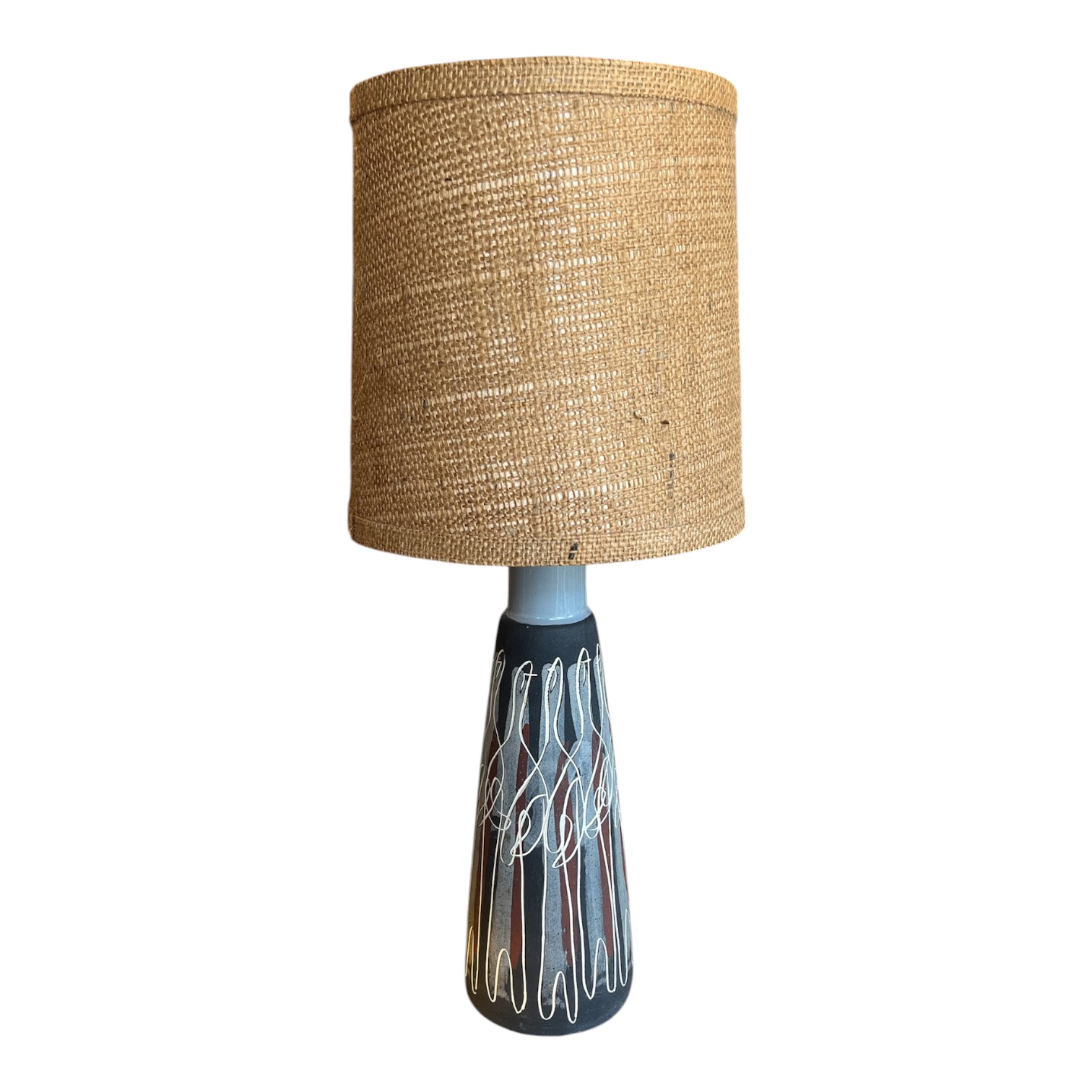 Vintage MCM Pottery Lamp - Coast Consignment - image 1