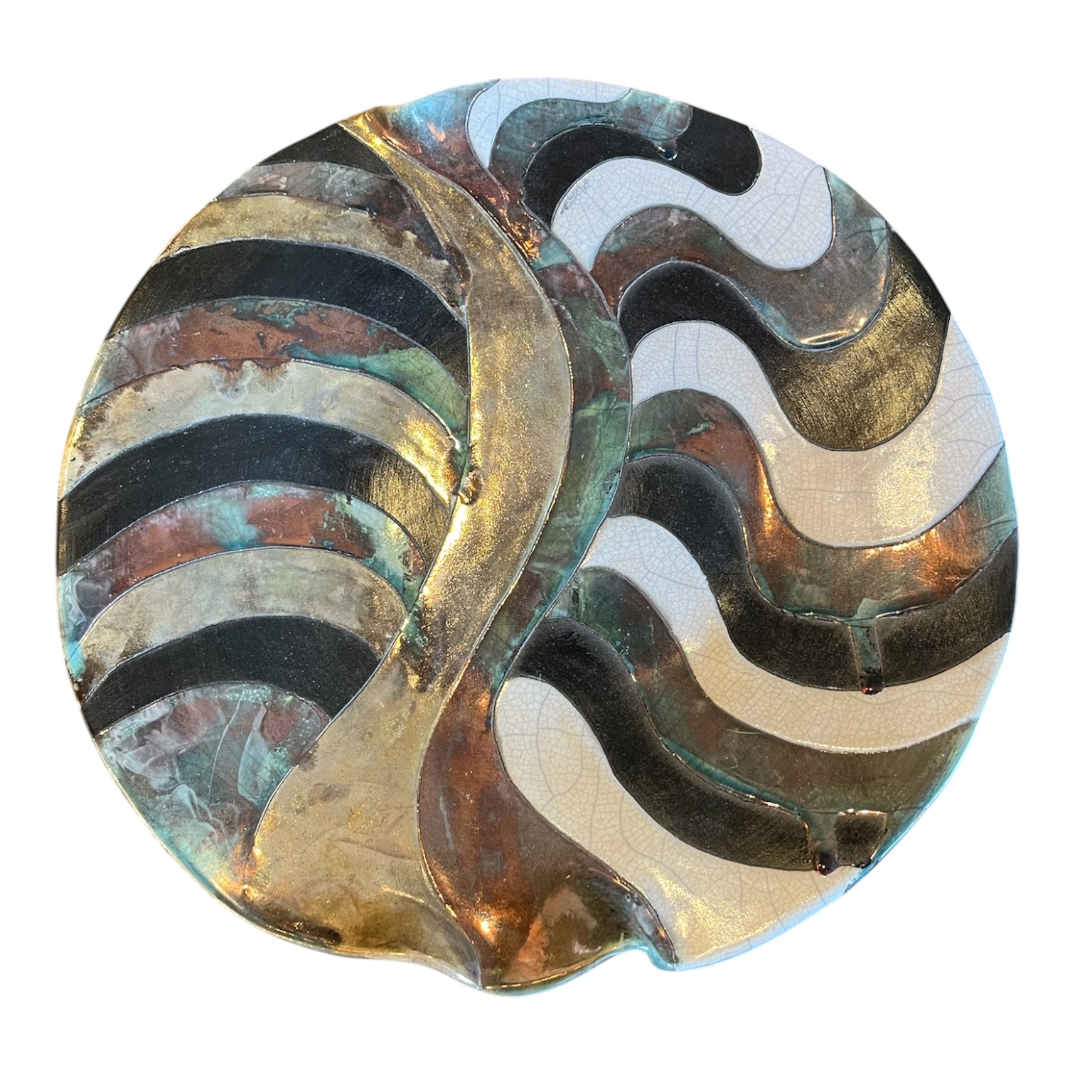 Raku Plate by Jane Hamilton-Khaan