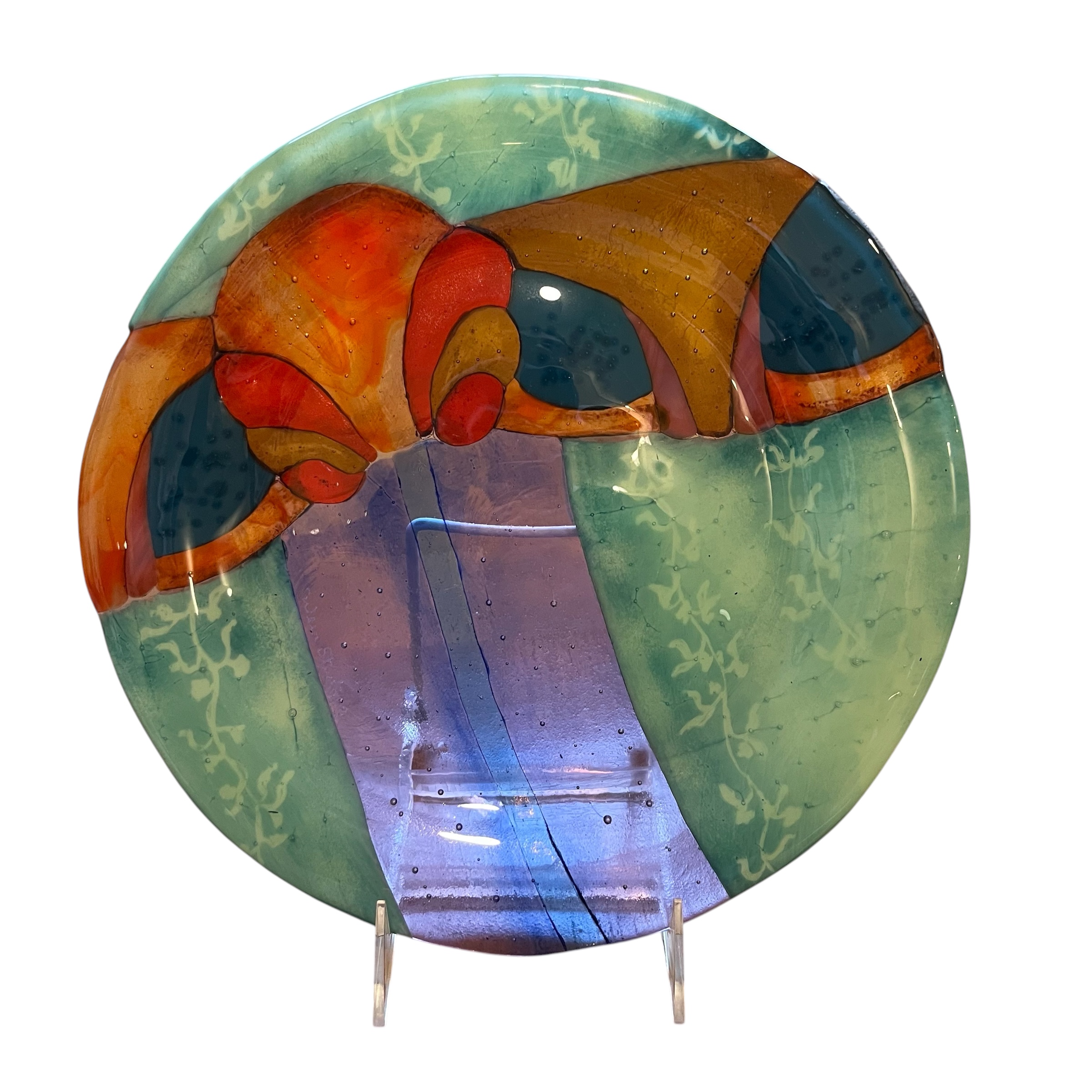 Decorative Art Glass Plate