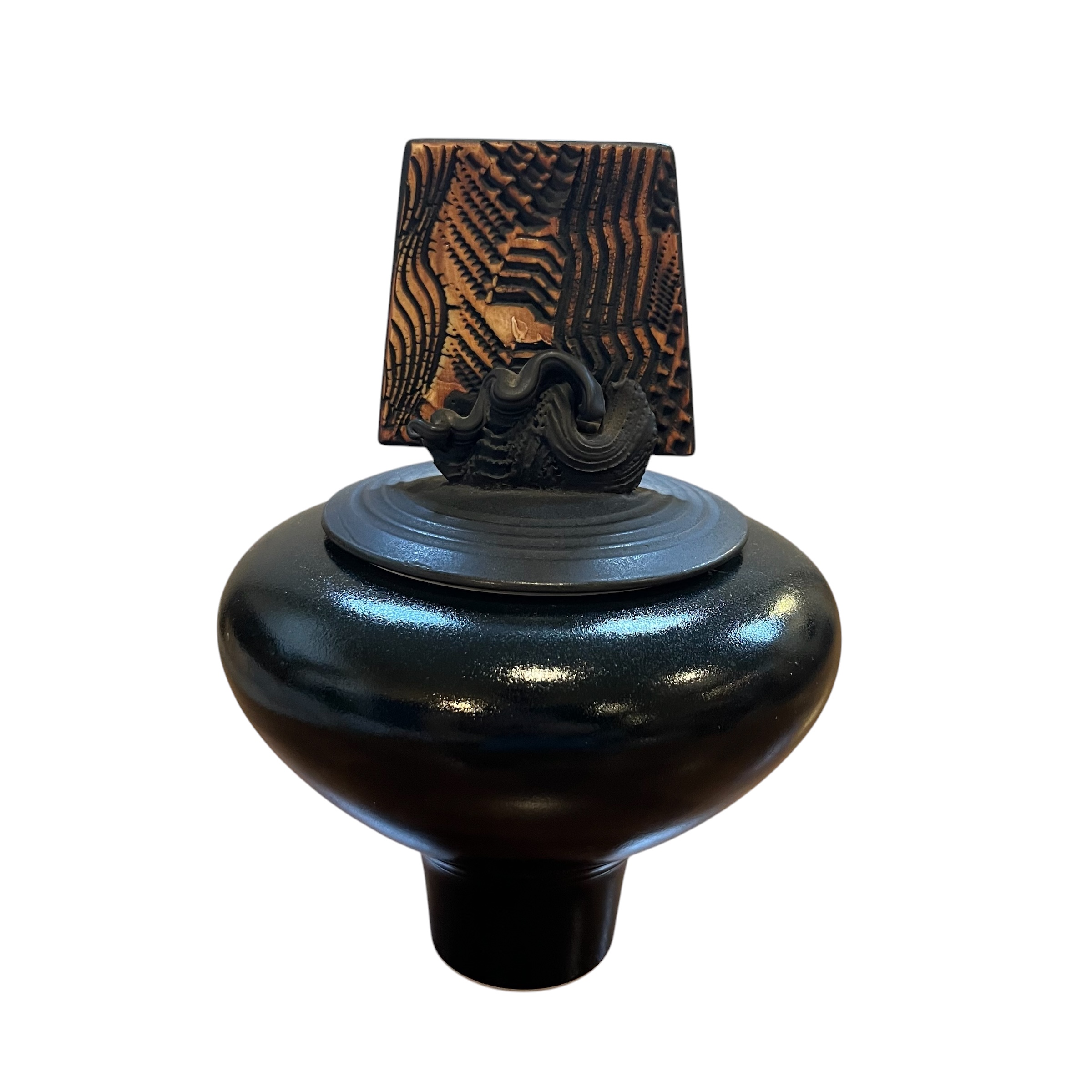 Vintage Kanshitsu Style Lidded Vessel - Coast Consignment - image 1