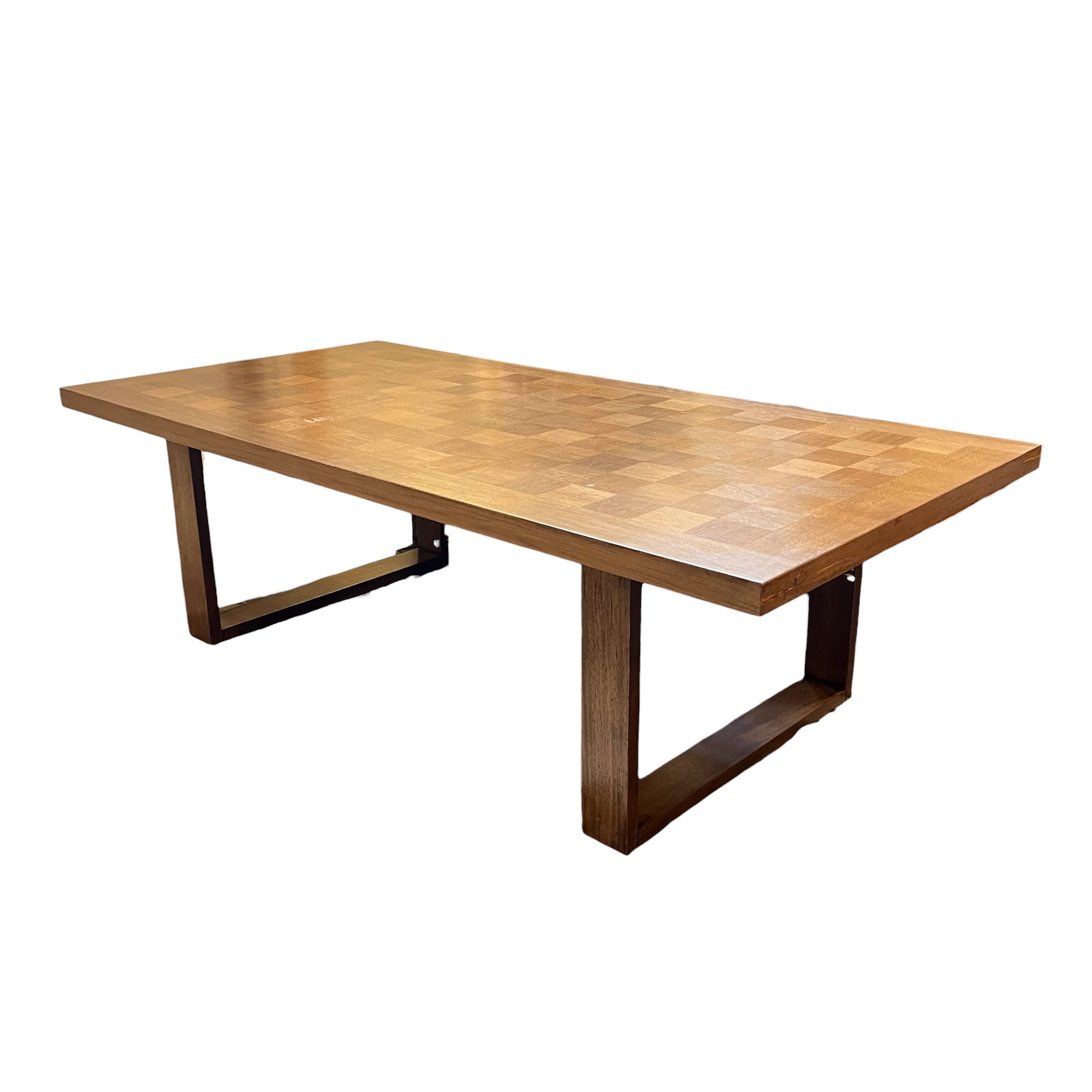 Vintage MCM France &amp; Son Teak Parquet Coffee Table - Coast Consignment - image 1