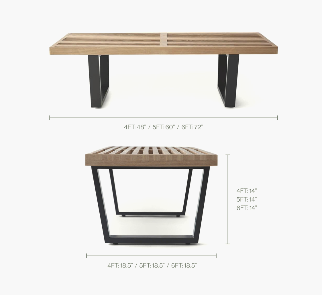 Herman Miller Nelson Bench Reproduction - Coast Consignment