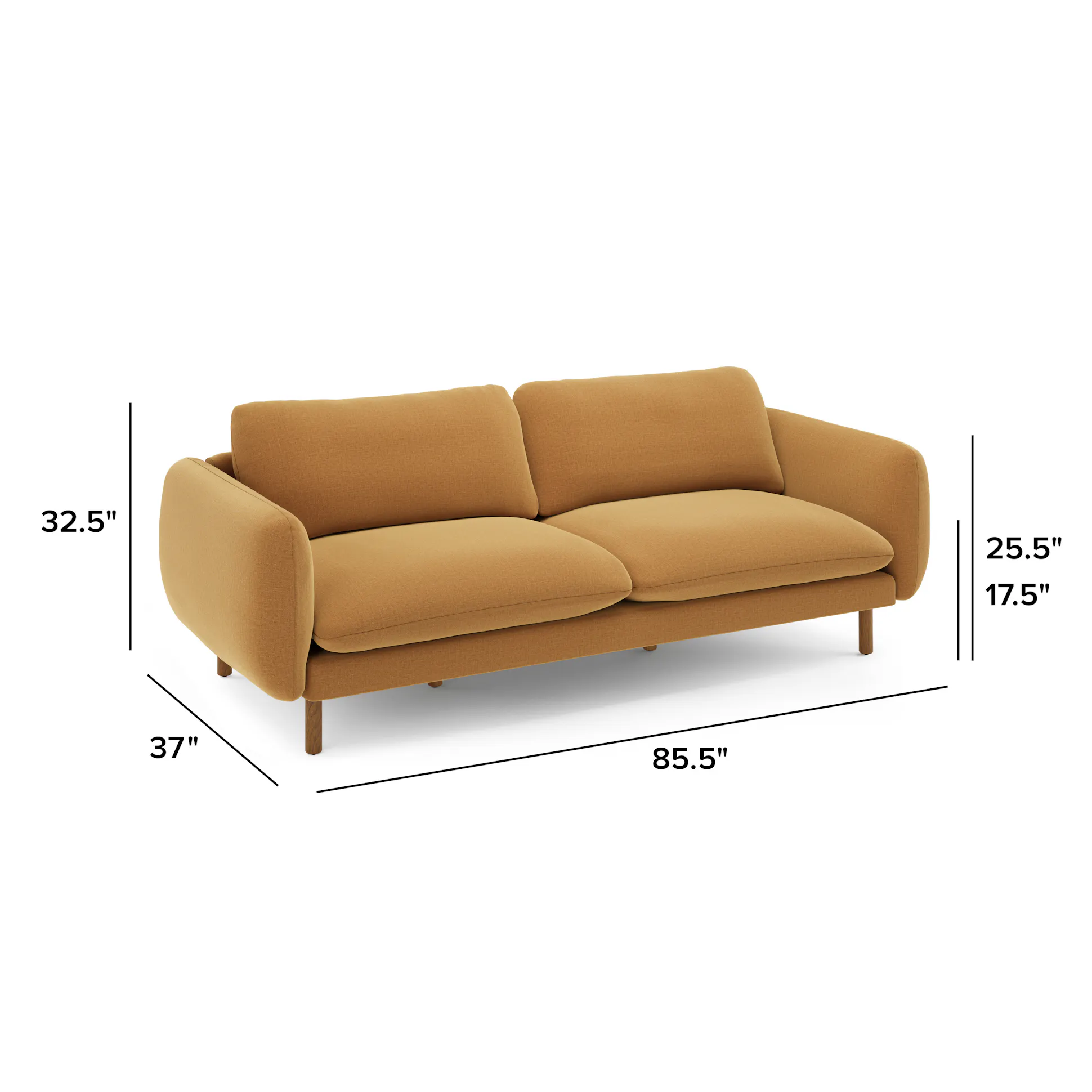 Article 'Sanders' Sofa in Hestia Ginger - Coast Consignment